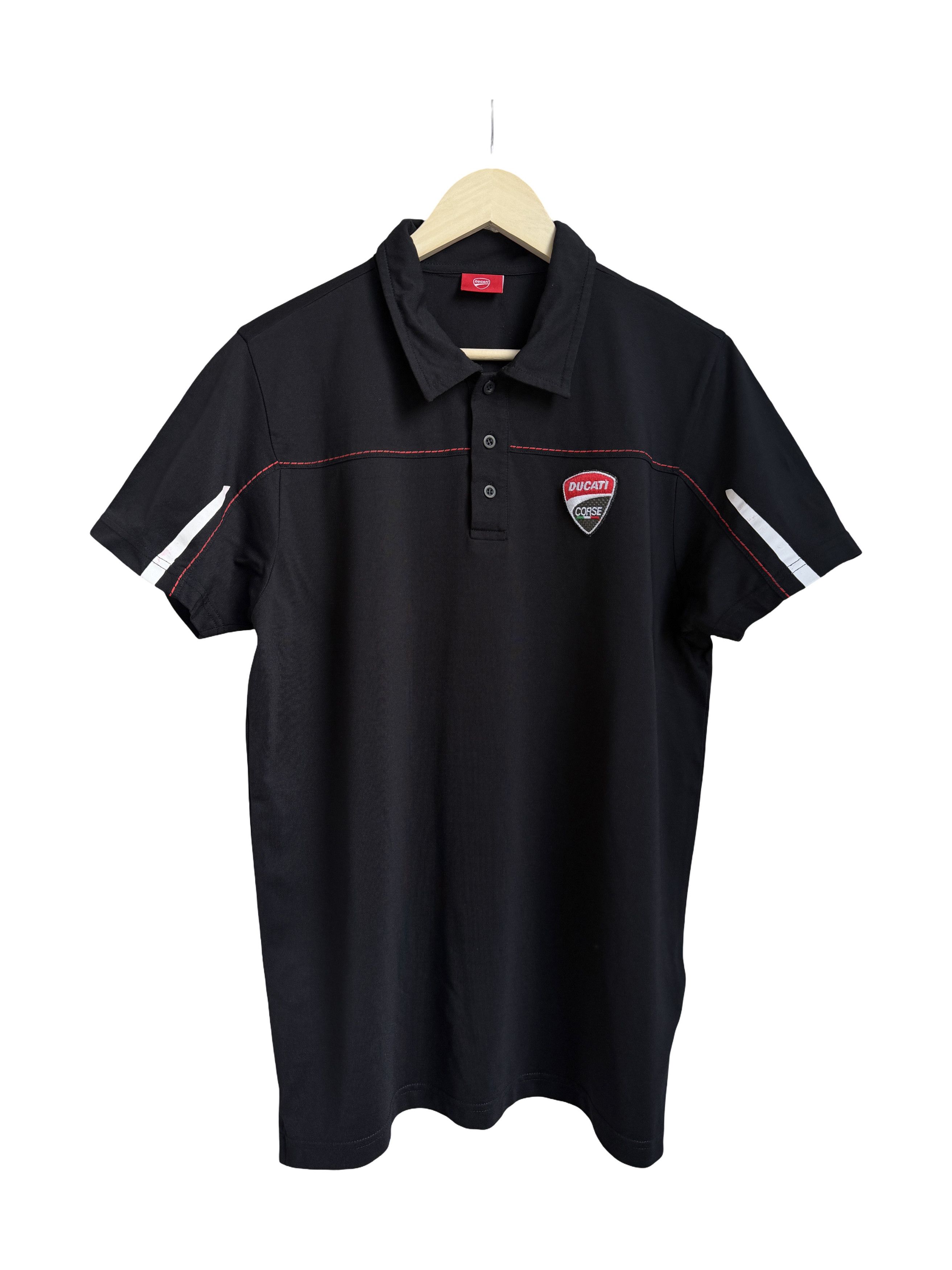 Ducati Ducati Corse Black Nylon Polo Moto Shirt Size US M / EU 48-50 / 2 - 1 Thumbnail