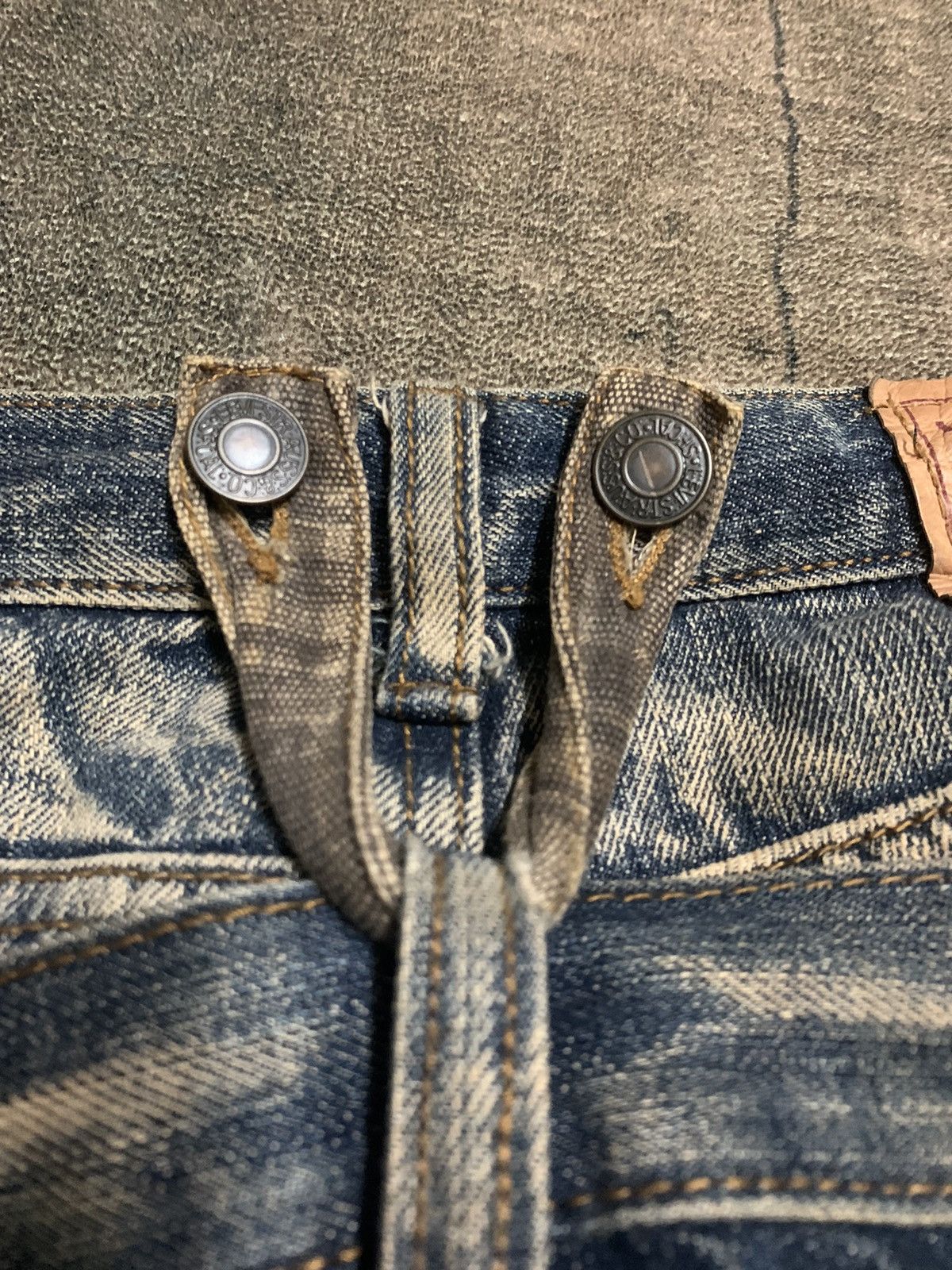 RUSTY LEVIS CARGO CUSTOM DOUBLE WAIST PUNK DESIGNER INSPIRED