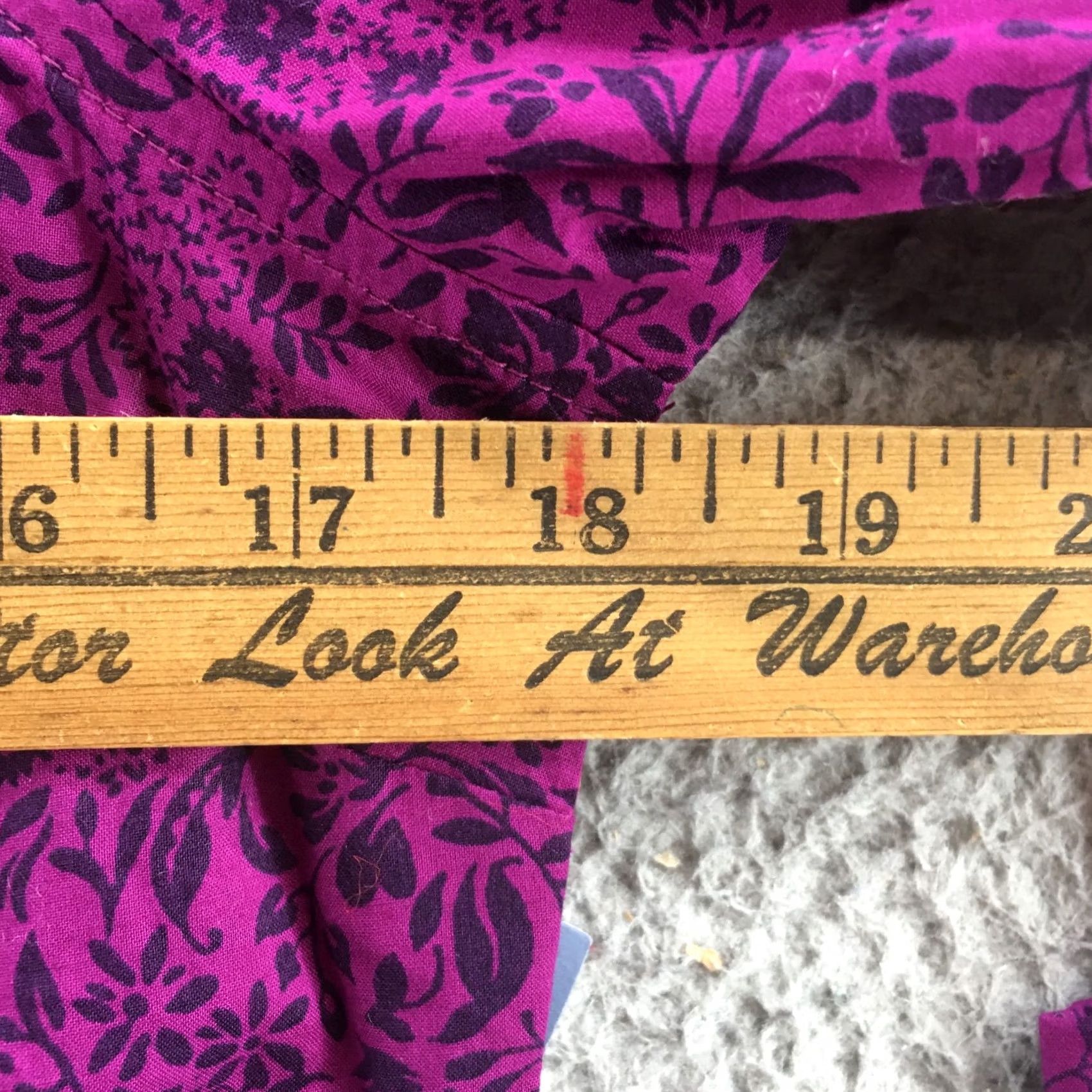 Old Navy Old Navy Shirt Womens S Petite Purple Floral Print Button-Up Long Sleeve Cotton Size S / US 4 / IT 40 - 6 Thumbnail