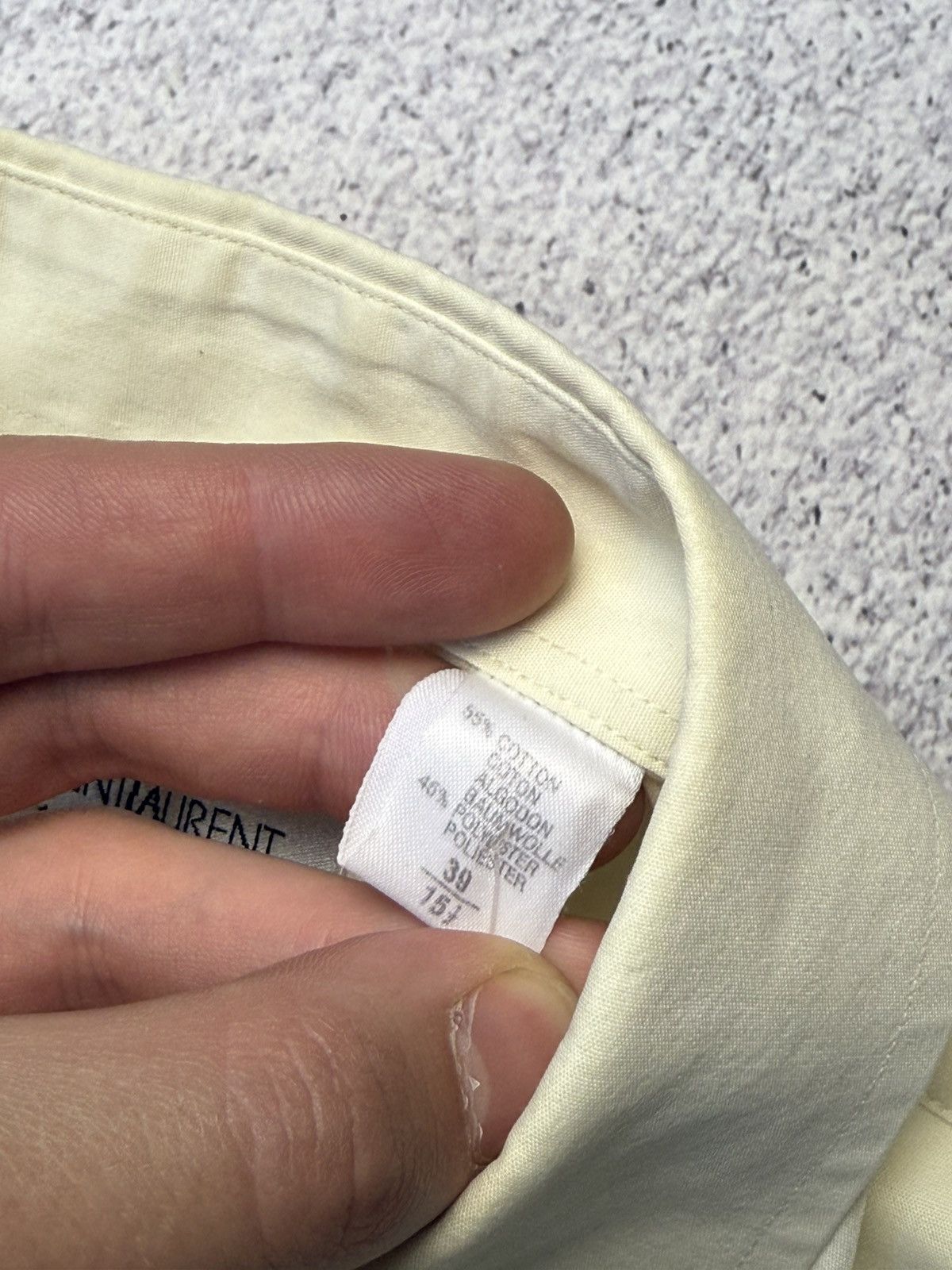 Vintage Yves Saint Laurent Classic Wedding Shirt with Cufflinks Size US L / EU 52-54 / 3 - 14 Thumbnail