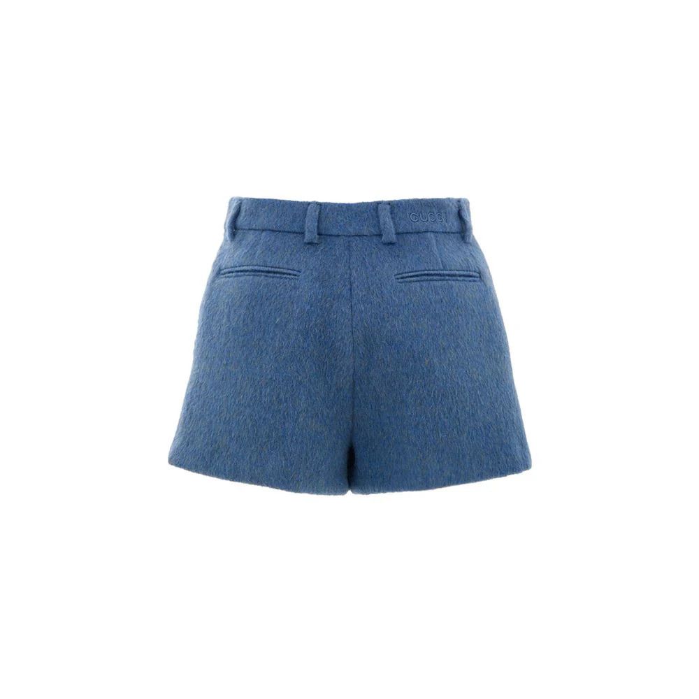 Gucci o1la5ras0526 Wool Mohair Short in Blue Size 28" / US 6 / IT 42 - 2 Thumbnail