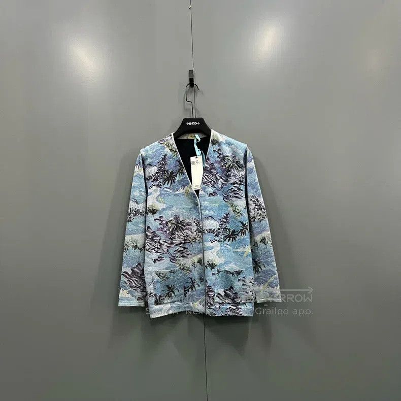 Saint Laurent Paris Saint Laurent Paris Oil painting landscape cardigan Size US XS / EU 42 / 0 - 1 Thumbnail