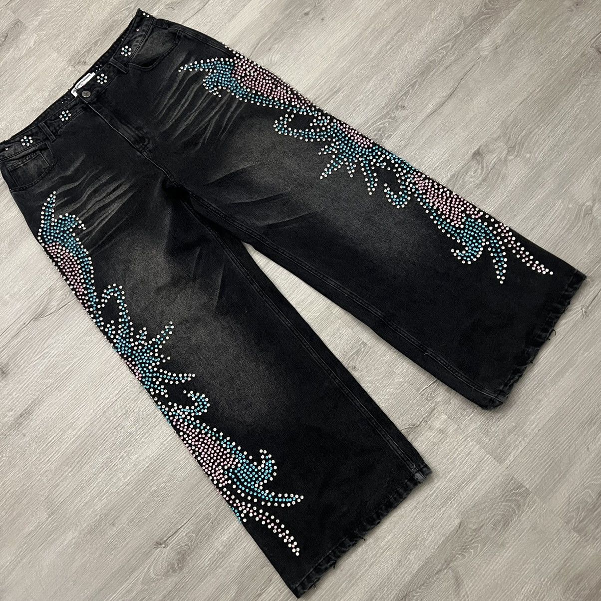 Vale Forever Tsunami Crystal Rhinestone Denim Jeans