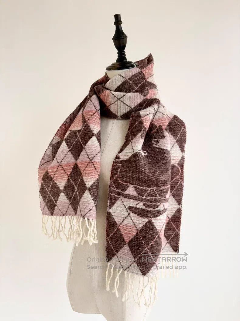 Vivienne Westwood Vivienne Westwood Vintage gradient pink and beige diamond Size ONE SIZE - 3 Thumbnail
