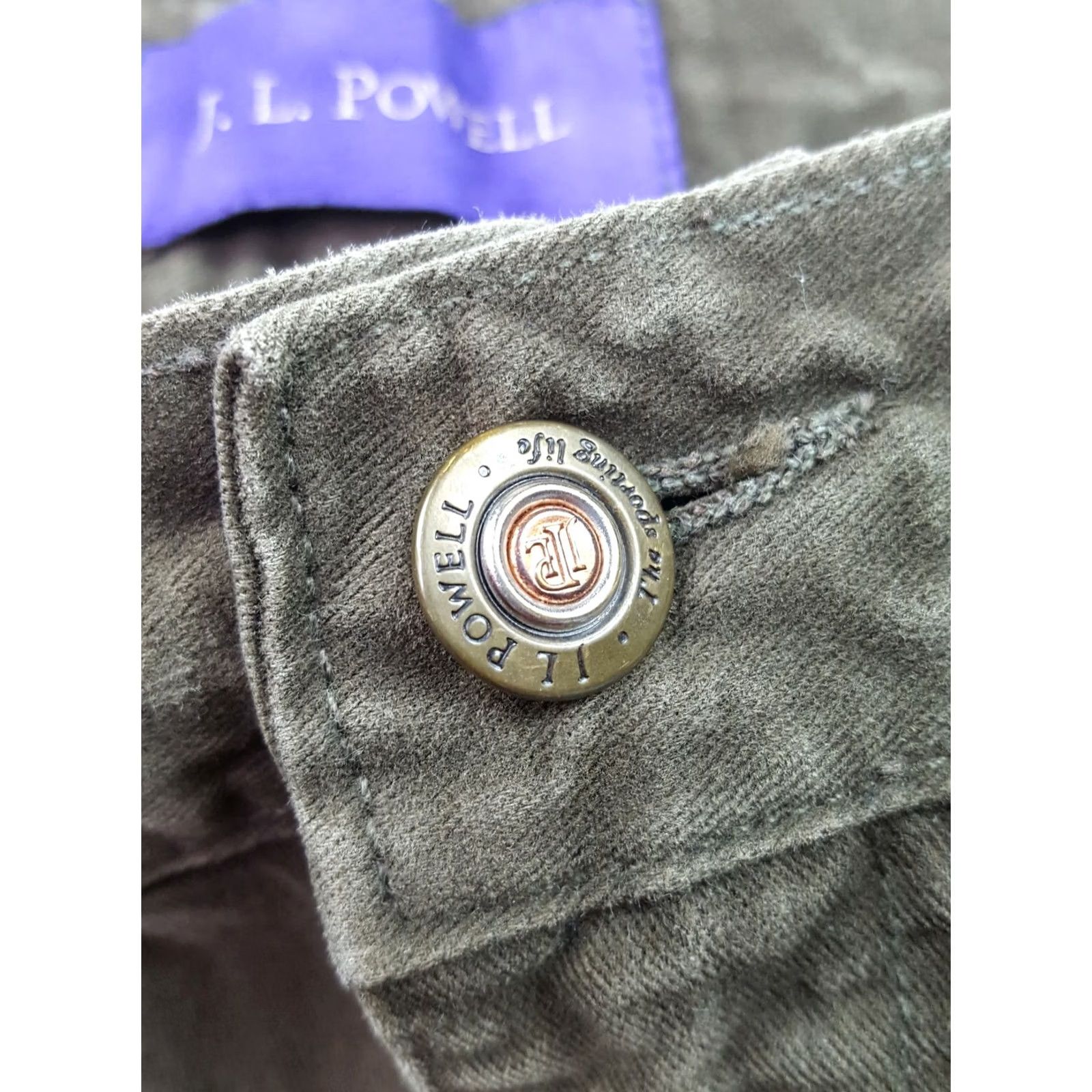Vintage JL Powell Women's Brown Denim Straight Leg Relaxed Fit Jeans Pants 37" Inseam 32" Size 25" / US 0 / IT 36 - 4 Thumbnail