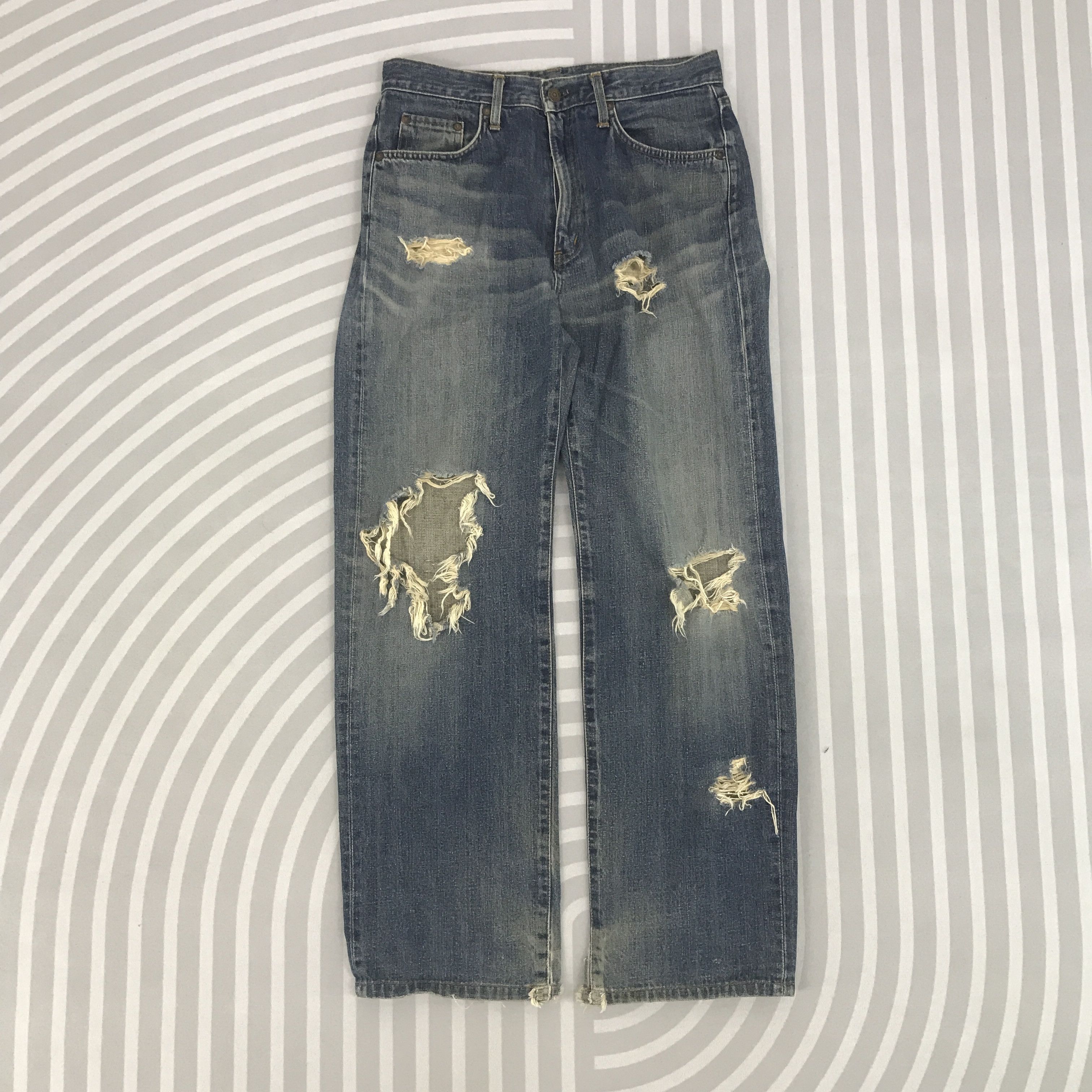 Edwin × Vintage Vintage Edwin Japan Distressed Denim jeans pants Size US 30 / EU 46 - 1 Thumbnail