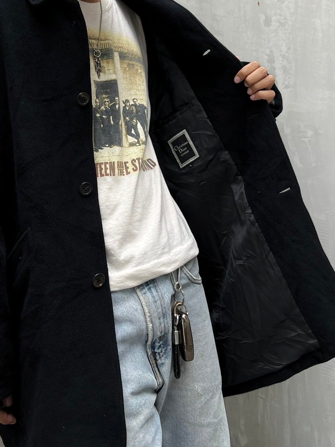 Christian Dior Monsieur Vintage Christian Dior Monsieur Wool Coat Size US L / EU 52-54 / 3 - 3 Thumbnail