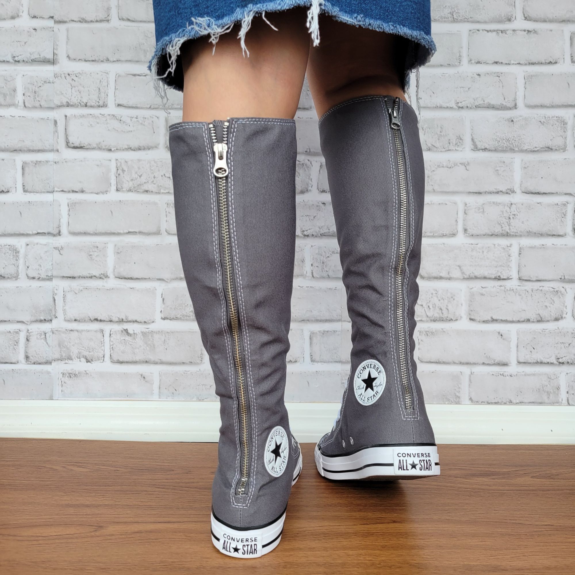 Converse Chuck Taylor All Star XXHi 5.5 Mens Knee-high Boots Shoes Gray A12319C Converse All Star XX-Hi Beverly Knee high | Mercari main image 3