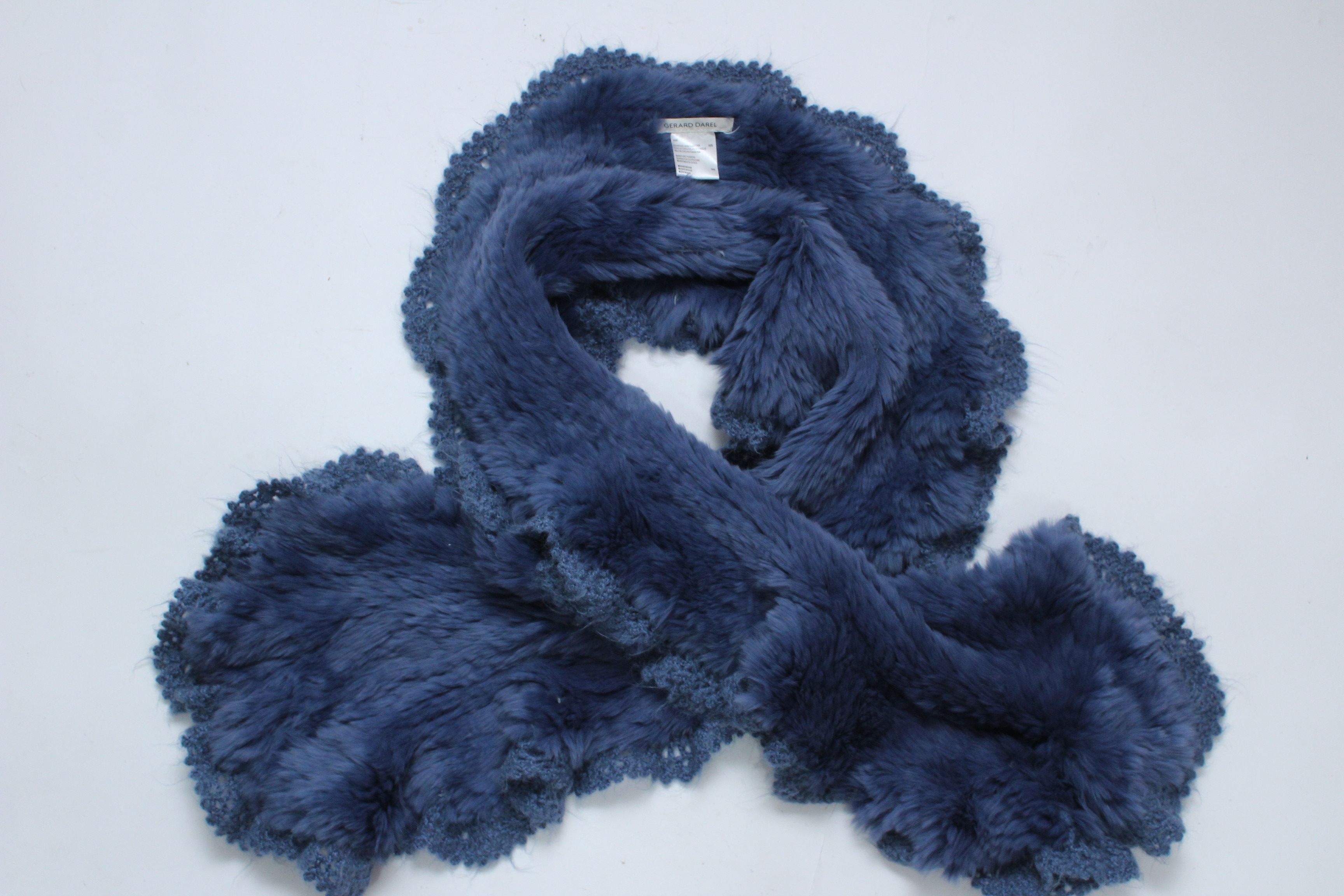 Gerard Darel Gerard Darel Scarf Rabbit Real Fur Authentic Size ONE SIZE - 1 Thumbnail