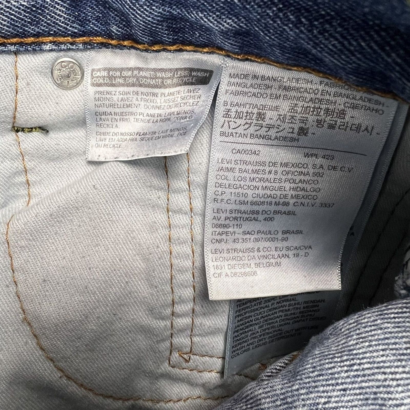 Levi's × Vintage Levi's 505 Jeans 32x29 Original Straight Leg Denim Pants Size US 32 / EU 48 - 9 Thumbnail