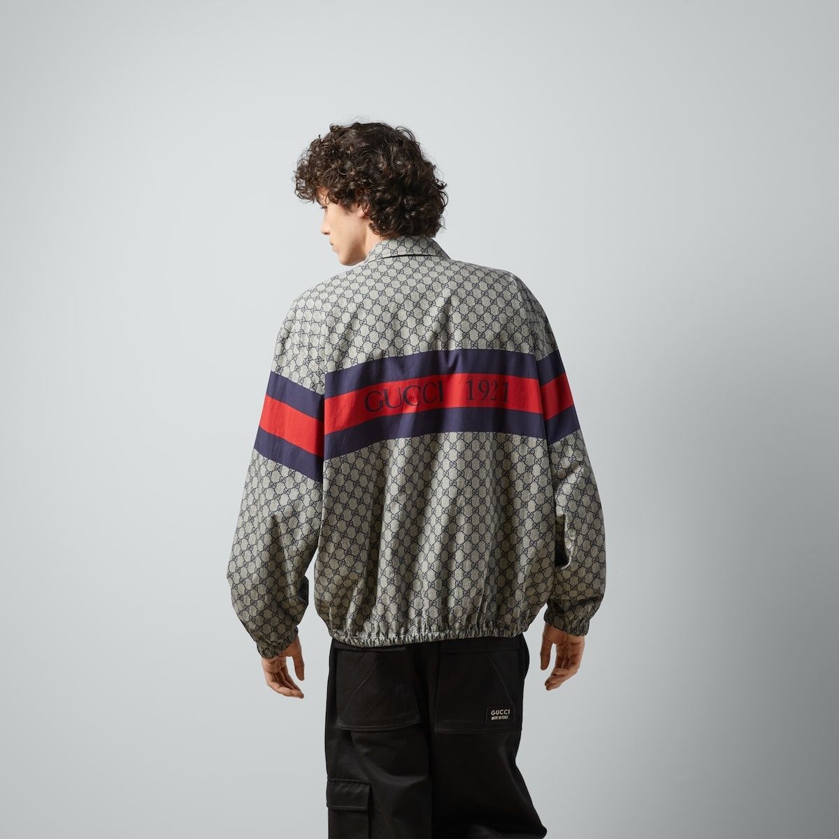 Gucci o1loc1c1225 770373 GG Print Cotton Jacket in Multicolor Size US L / EU 52-54 / 3 - 4 Thumbnail