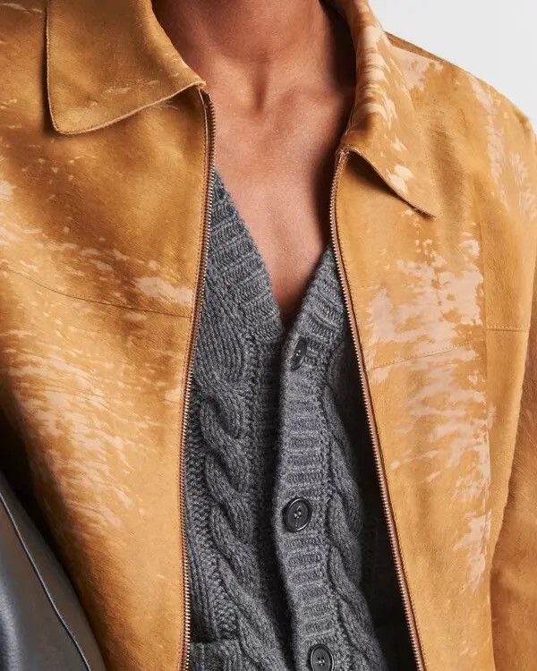 Prada 🔥$11K VALUE🔥 Horseskin Leather Jacket Size US L / EU 52-54 / 3 - 4 Thumbnail