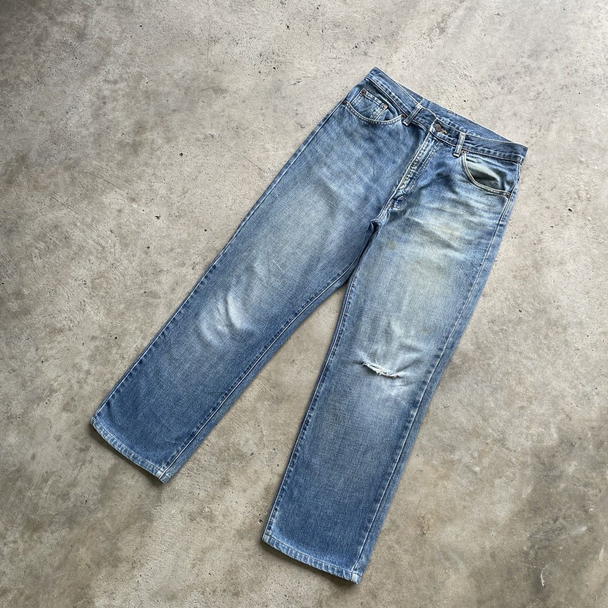 Japanese Brand Vintage Japan GLHEART Jeans Distressed Faded Denim Pants W31 Size US 31 - 2 Thumbnail