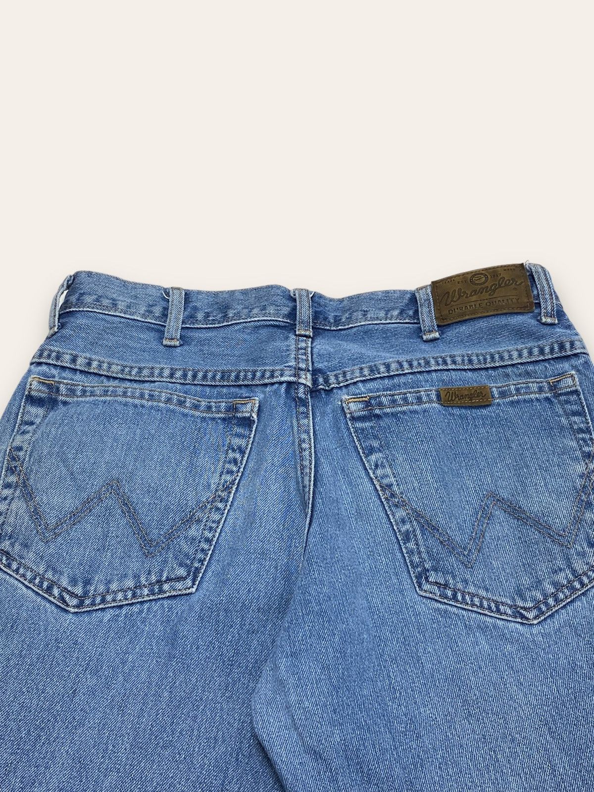 Jean Vintage WRANGLER Denim Baggy Jeans Light Blue Size US 32 / EU 48 - 13 Thumbnail