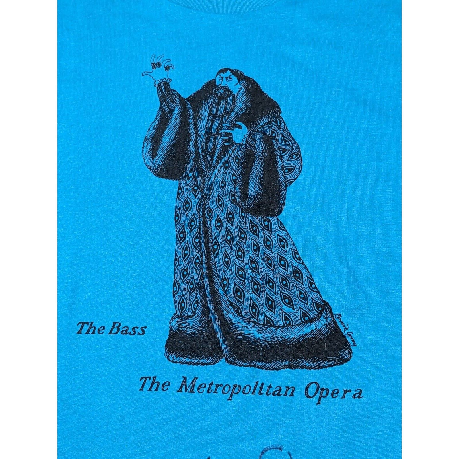 Other Edward Gorey New York Met Opera T Shirt SAMUEL RAMEY SIGNED Size US XL / EU 56 / 4 - 2 Thumbnail