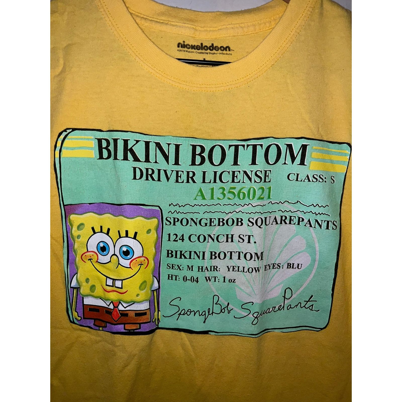 Nickelodeon Nickelodeon Spongebob Squarepants Driver License Shirt Large Size US L / EU 52-54 / 3 - 4 Thumbnail