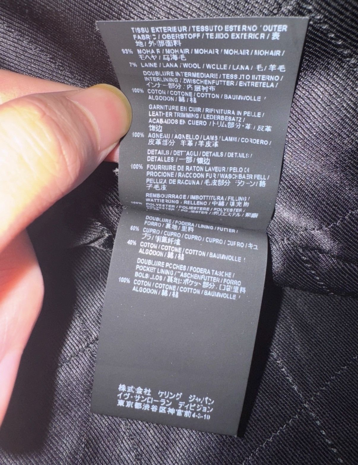 Saint Laurent Paris SLP) 18FW Runway Raccoon Fur Collar Zip-Up Hooded Fur Coat Size US M / EU 48-50 / 2 - 7 Thumbnail
