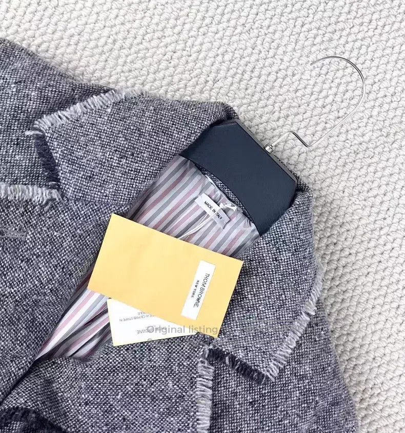 Thom Browne Thom Browne Dark Grey Long Down Jacket Size XS / US 0-2 / IT 36-38 - 3 Thumbnail