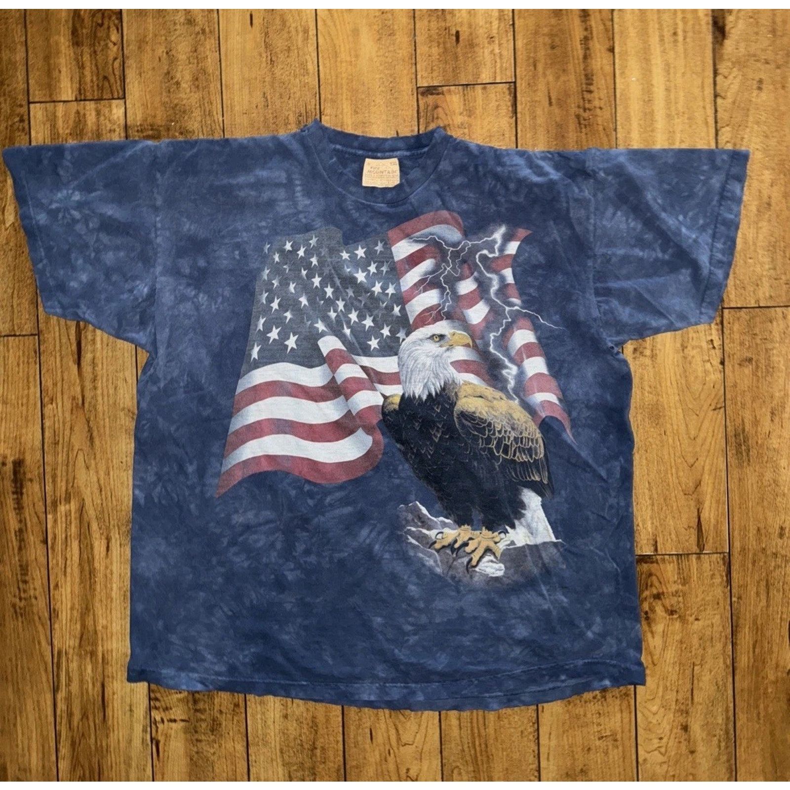 Band Tees × The Mountain Vintage Made In USA The Mountain Bald Eagle Shirt 2XL 25x29 Size US XXL / EU 58 / 5 - 1 Thumbnail