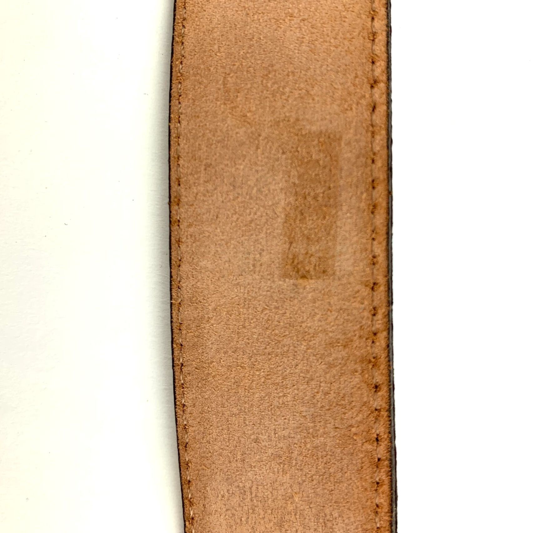 Vintage VINTAGE Nocona Brown Leather Belt Size 40 D 392 (B) Men Leather 1990s Brown Belt 1.25" Wide 44" Long Size ONE SIZE - 4 Thumbnail