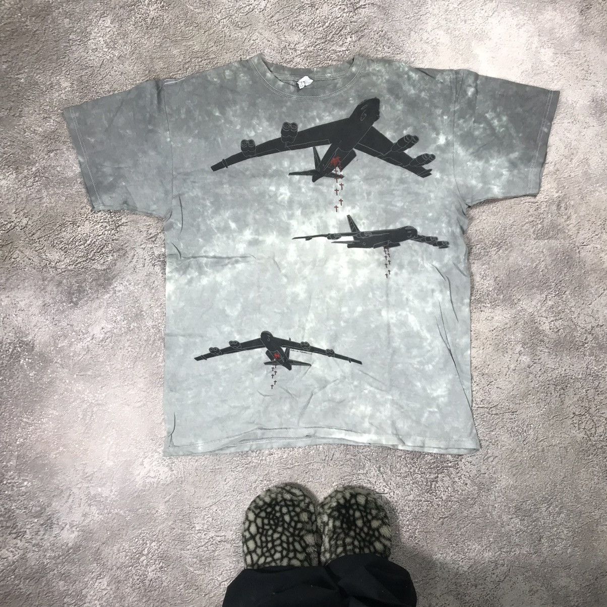 Vintage Vintage Y2K Sun Faded Graphic Tee Aircraft Print Grunge L Size US L / EU 52-54 / 3 - 1 Thumbnail