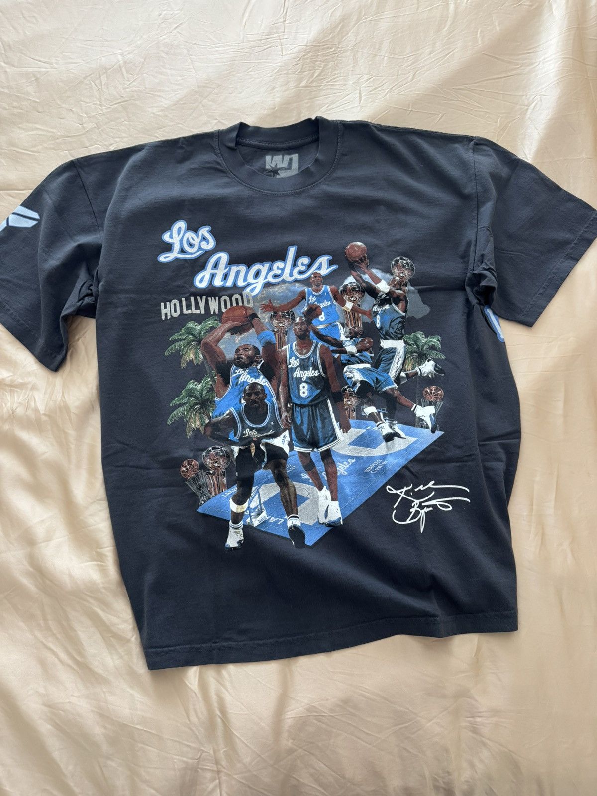 JAEE WACKJUMPER Kobe Blue Jersey Tee Sz L Size US L / EU 52-54 / 3 - 3 Thumbnail