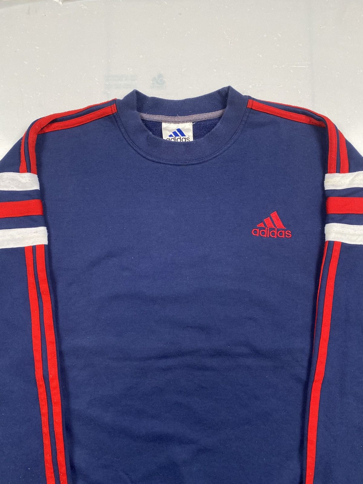 Adidas Vintage y2k Adidas Three Stripes Crewneck Size US L / EU 52-54 / 3 - 2 Thumbnail