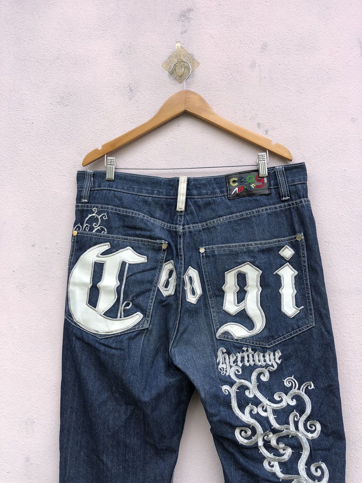 Coogi Coogi Baggy Jeans Embroidered Y2k Rapper Style Size US 36 / EU 52 - 8 Thumbnail