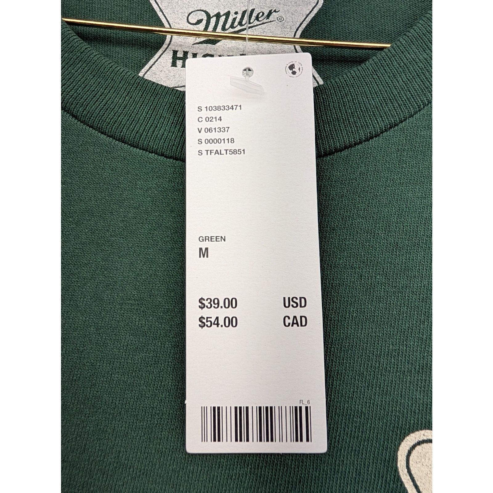 Urban Outfitters NWT Urban Outfitters Miller High Life Buck Graphic Tee Size US M / EU 48-50 / 2 - 4 Thumbnail
