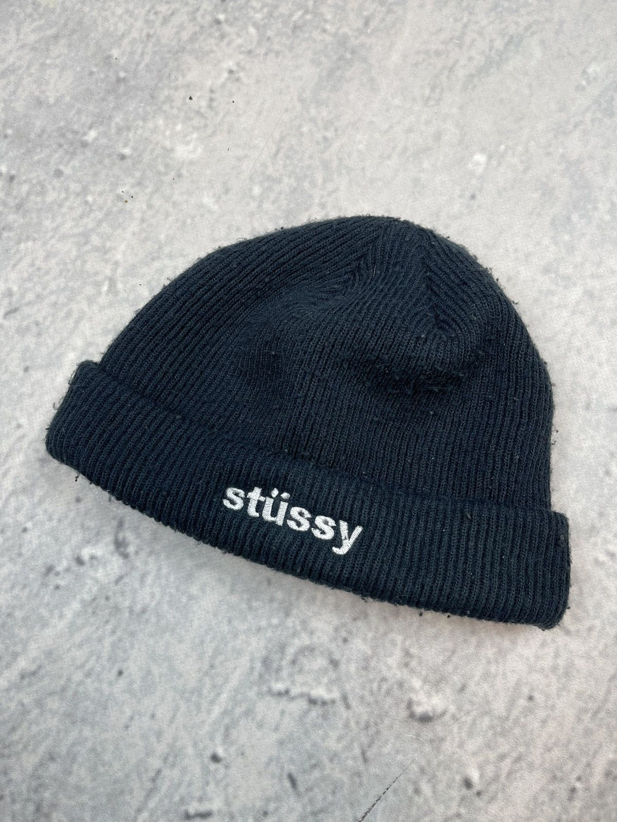 Stussy × Vintage Stussy blue beanie 00s vintage hat streetwear Size ONE SIZE - 1 Thumbnail