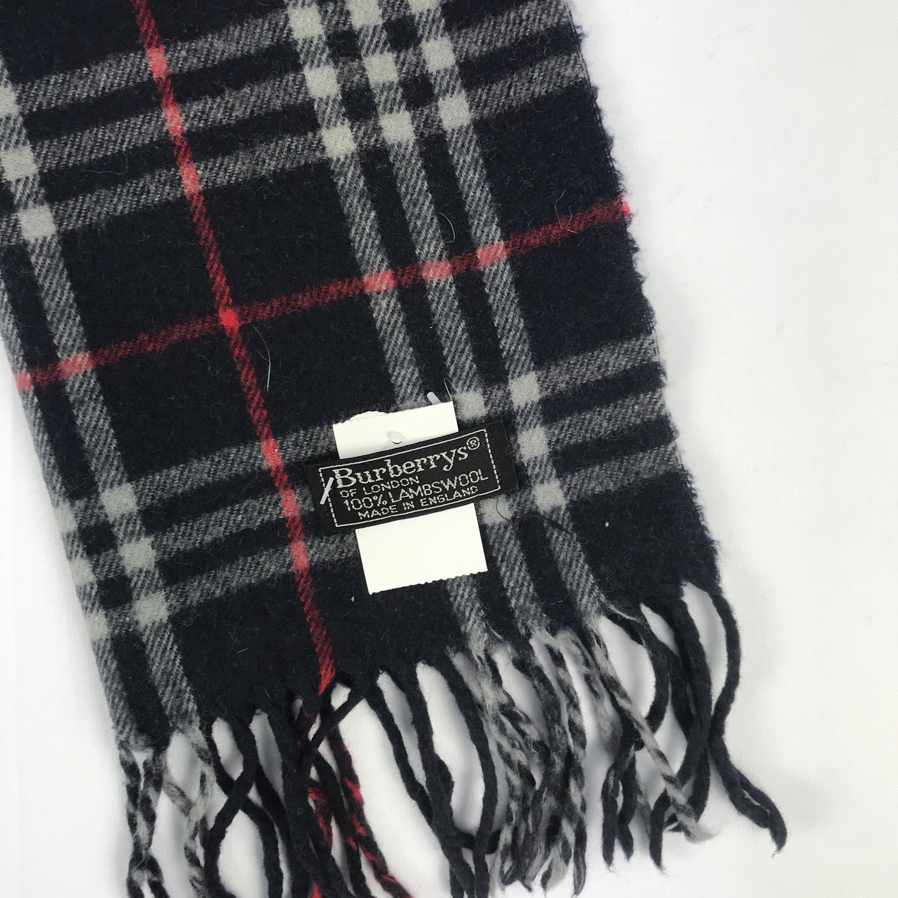 Burberry × Vintage Vintage Burberry Scarf Muffler Wool Cashmere Scarves Size ONE SIZE - 4 Thumbnail