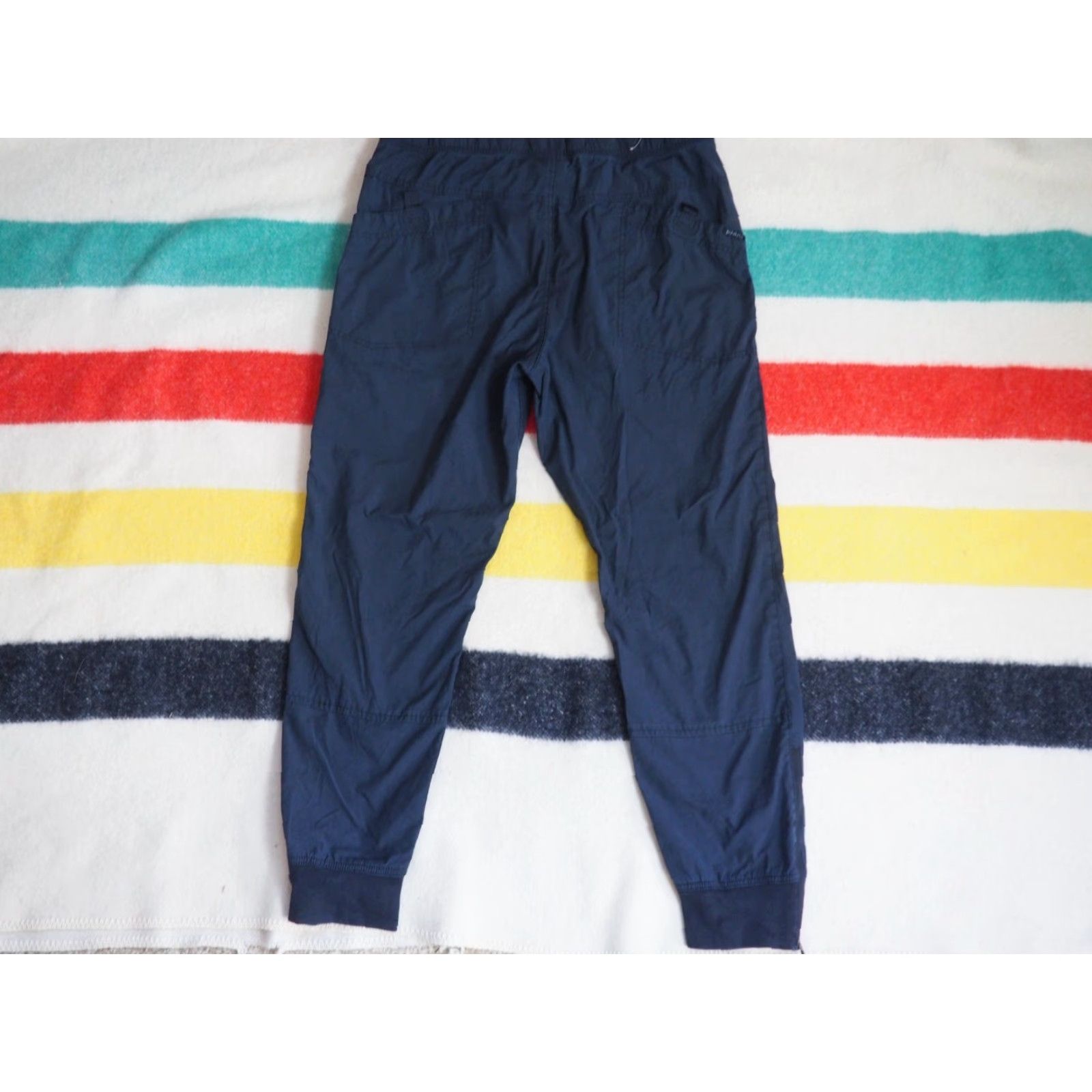 Prana Prana Pants Jogger Dark Gray Logo Zip Pocket 36x28 Drawstring Cotton Regular Men L Size US 33 - 2 Thumbnail