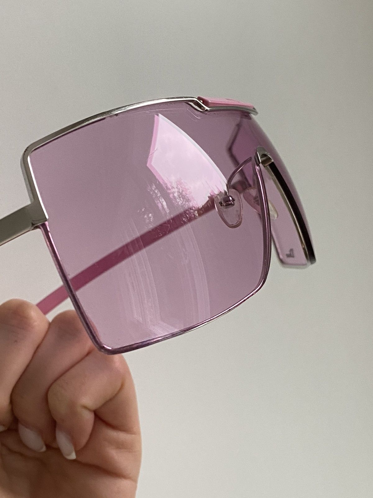 Dior Dior John Galliano Viktim 1 Pink Shield Mask Sunglasses Size ONE SIZE - 10 Thumbnail