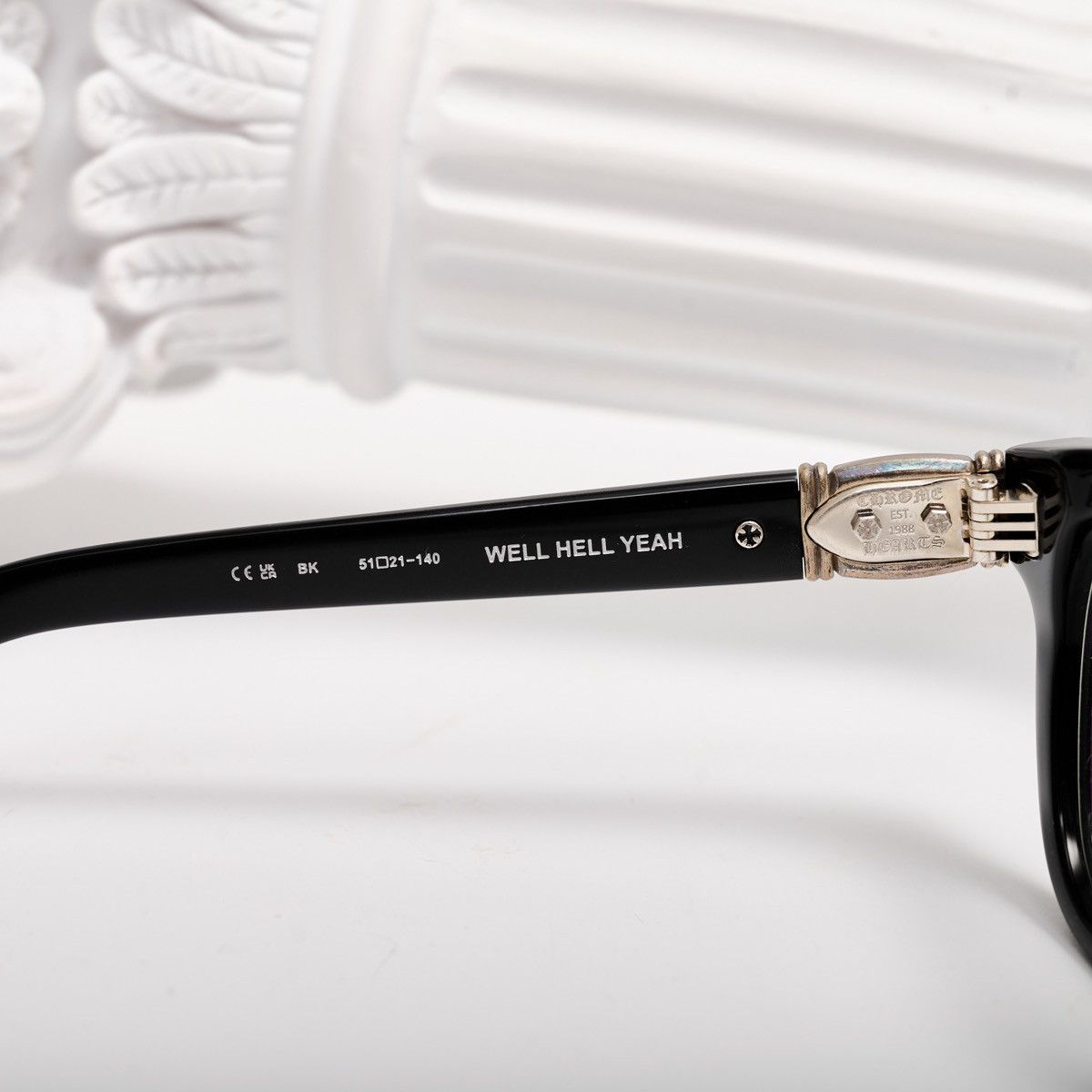 Chrome Hearts CHROME HEARTS WELL HELL YEAH BLACK GLASSES Size ONE SIZE - 5 Thumbnail