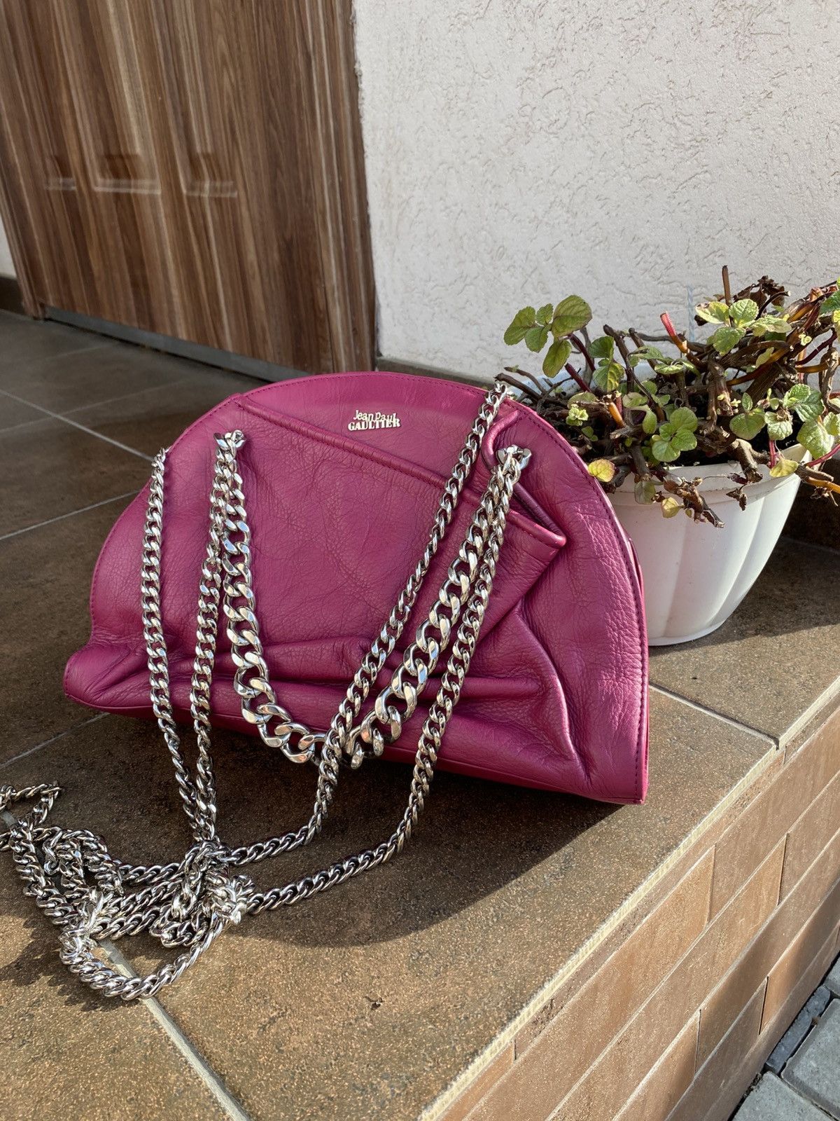 Jean Paul Gaultier Jean Paul Gaultier Glamour Leather Chain Bag Size ONE SIZE - 3 Thumbnail