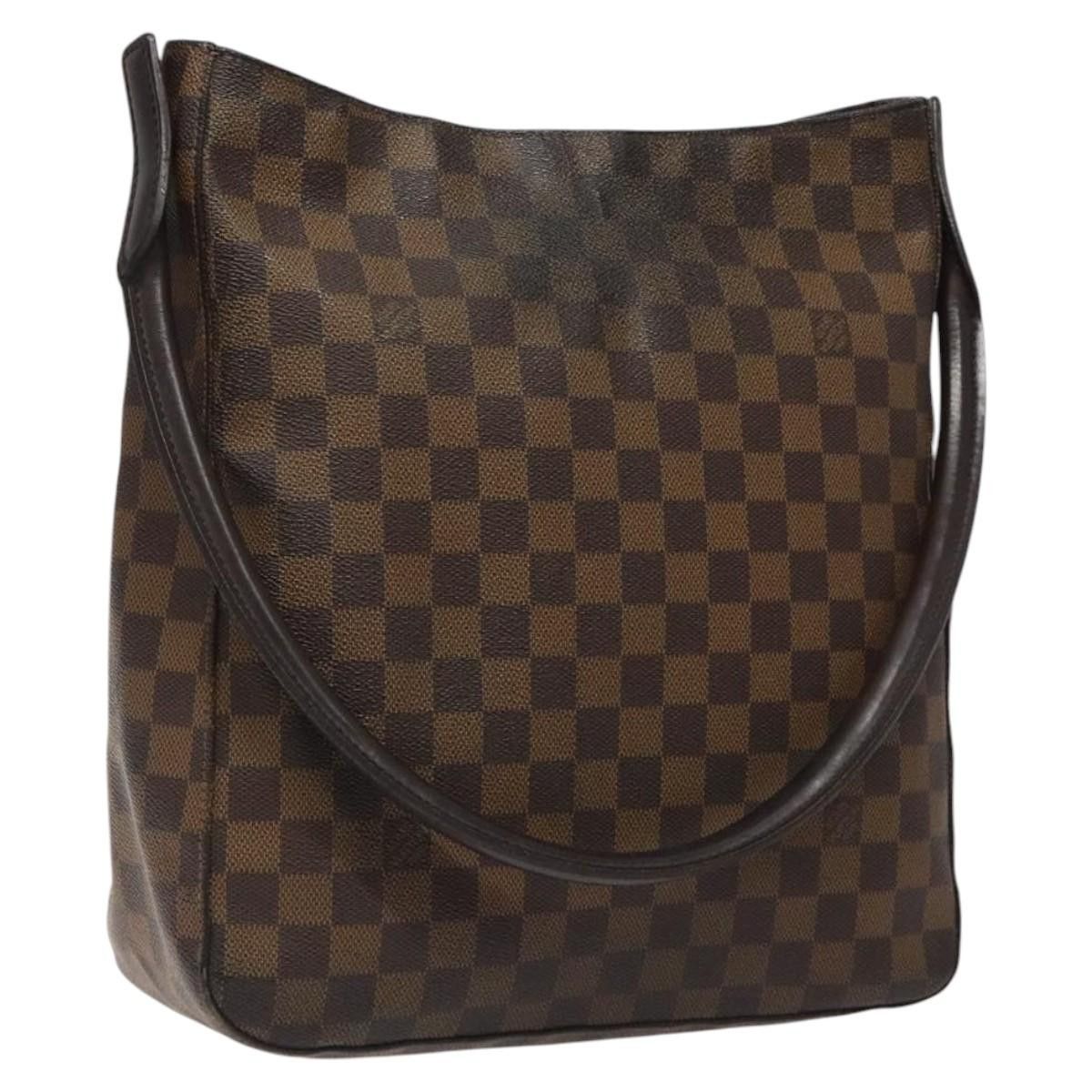 Louis Vuitton LOUIS VUITTON Damier Ebene Looping GM Shoulder Bag N51144 Size ONE SIZE - 1 Thumbnail