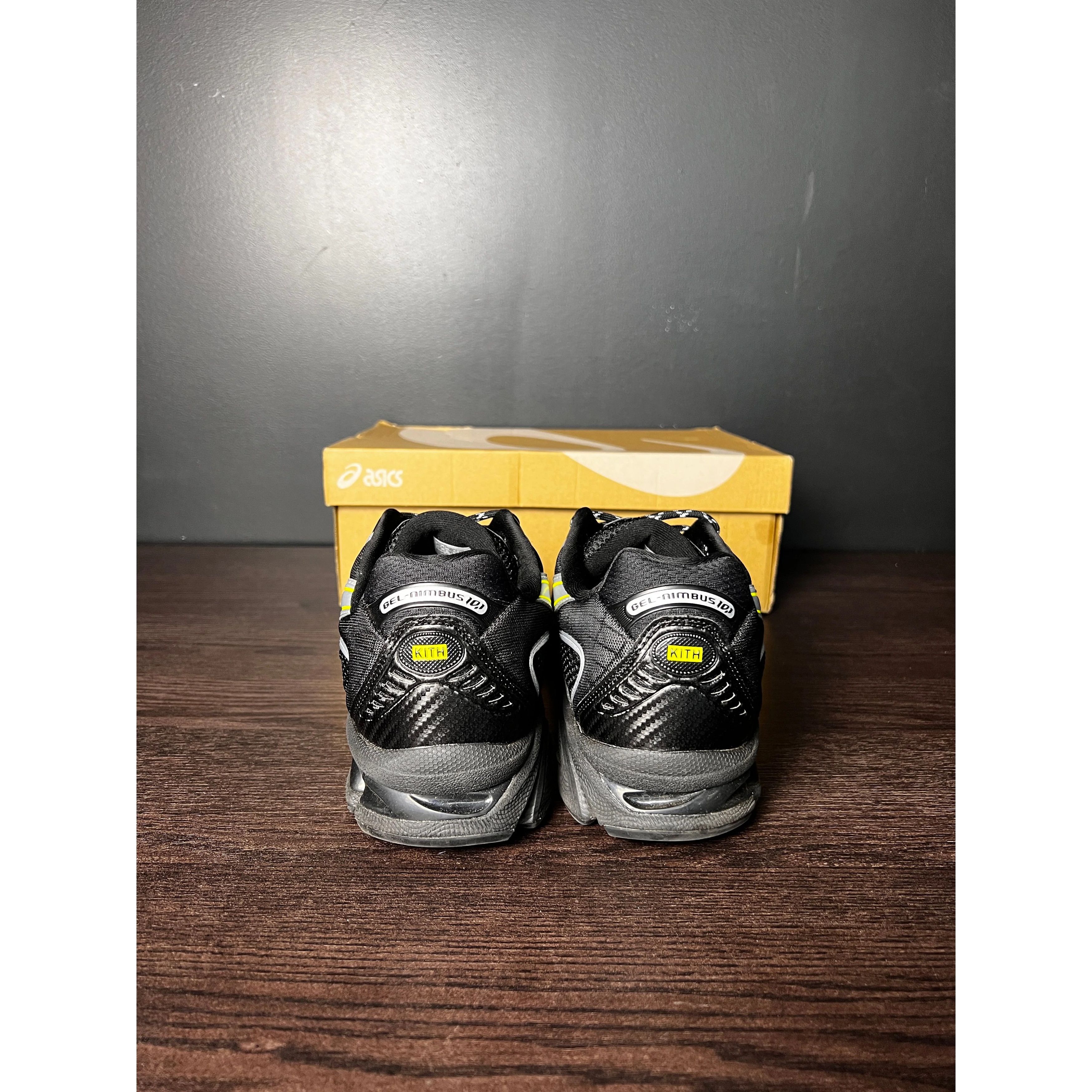 Nike ASICS Gel-Nimbus 10.1 x Kith "Black Pure Silver" **PRE-OWNED** Size US 11.5 / EU 44-45 - 4 Thumbnail