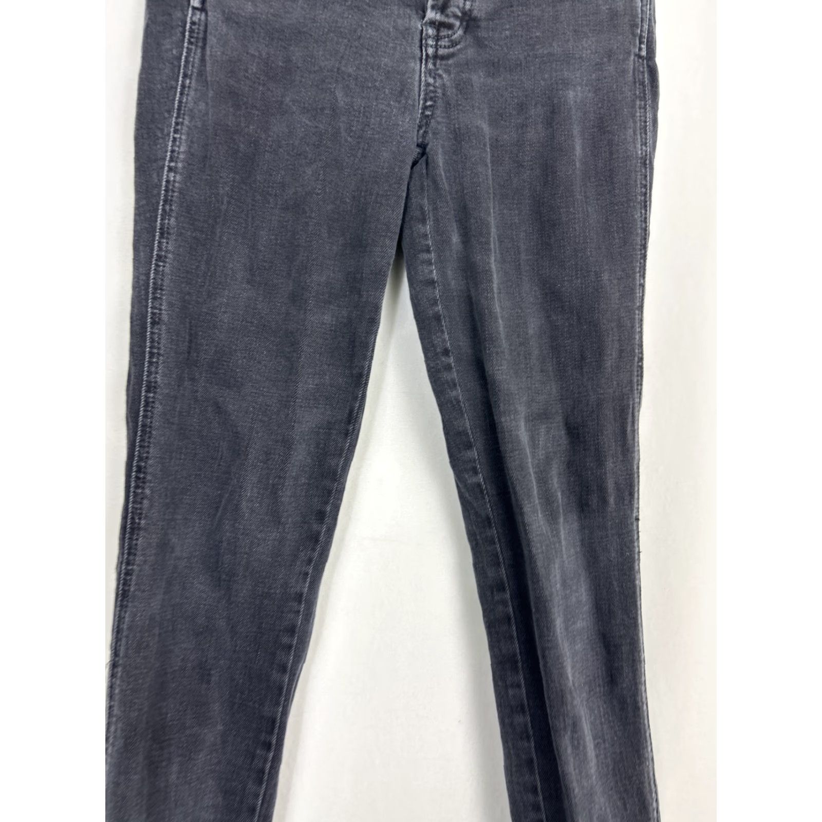 Free People VINTAGE Free People Jeans 25 Black Ankle Womens Regular Skinny Straight 27x27 Size 27" / US 4 / IT 40 - 3 Thumbnail