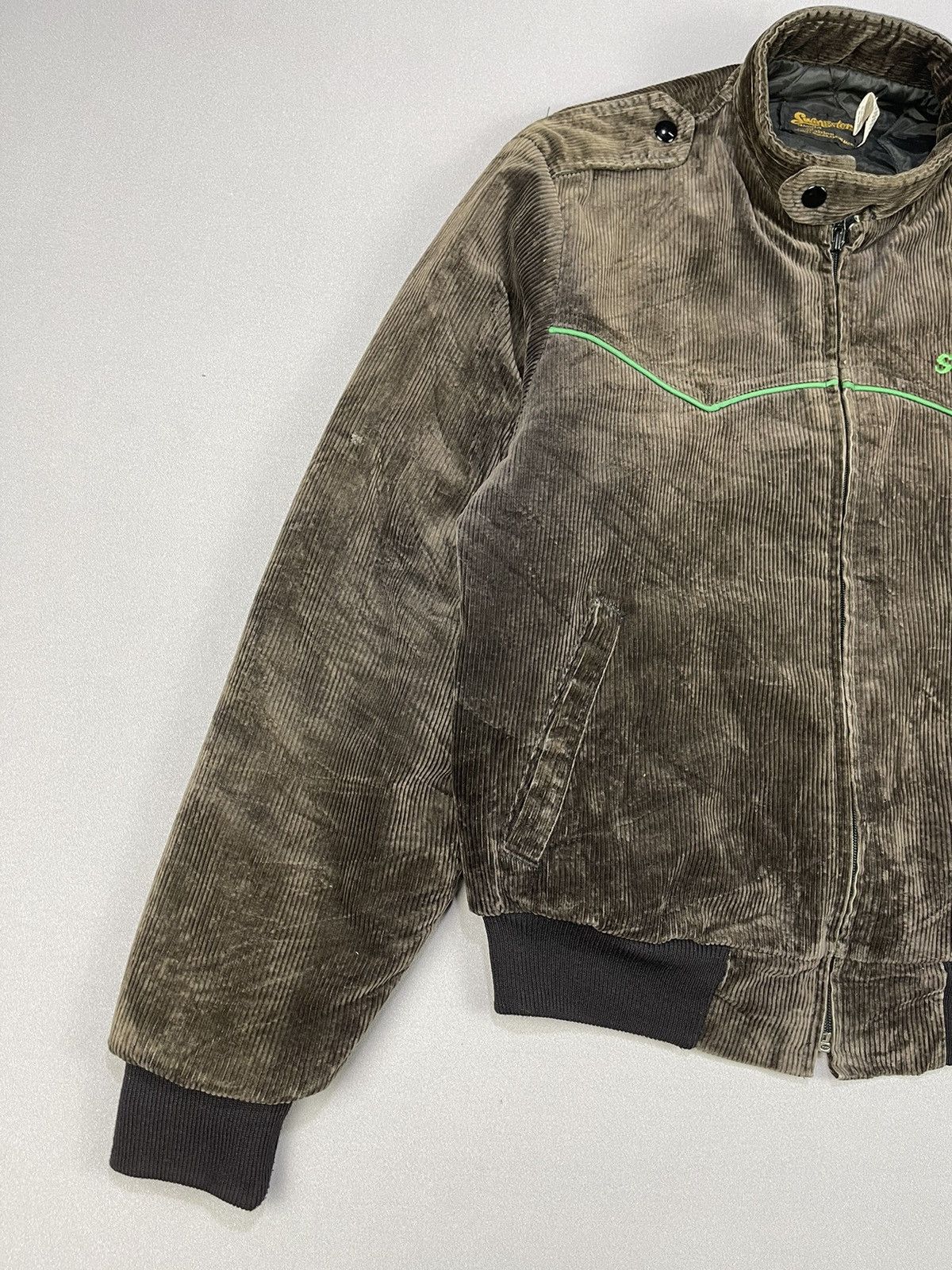 Vintage Vintage 80s Swingster SKOAL BANDIT Racing Corduroy Jacket Size US S / EU 44-46 / 1 - 5 Thumbnail