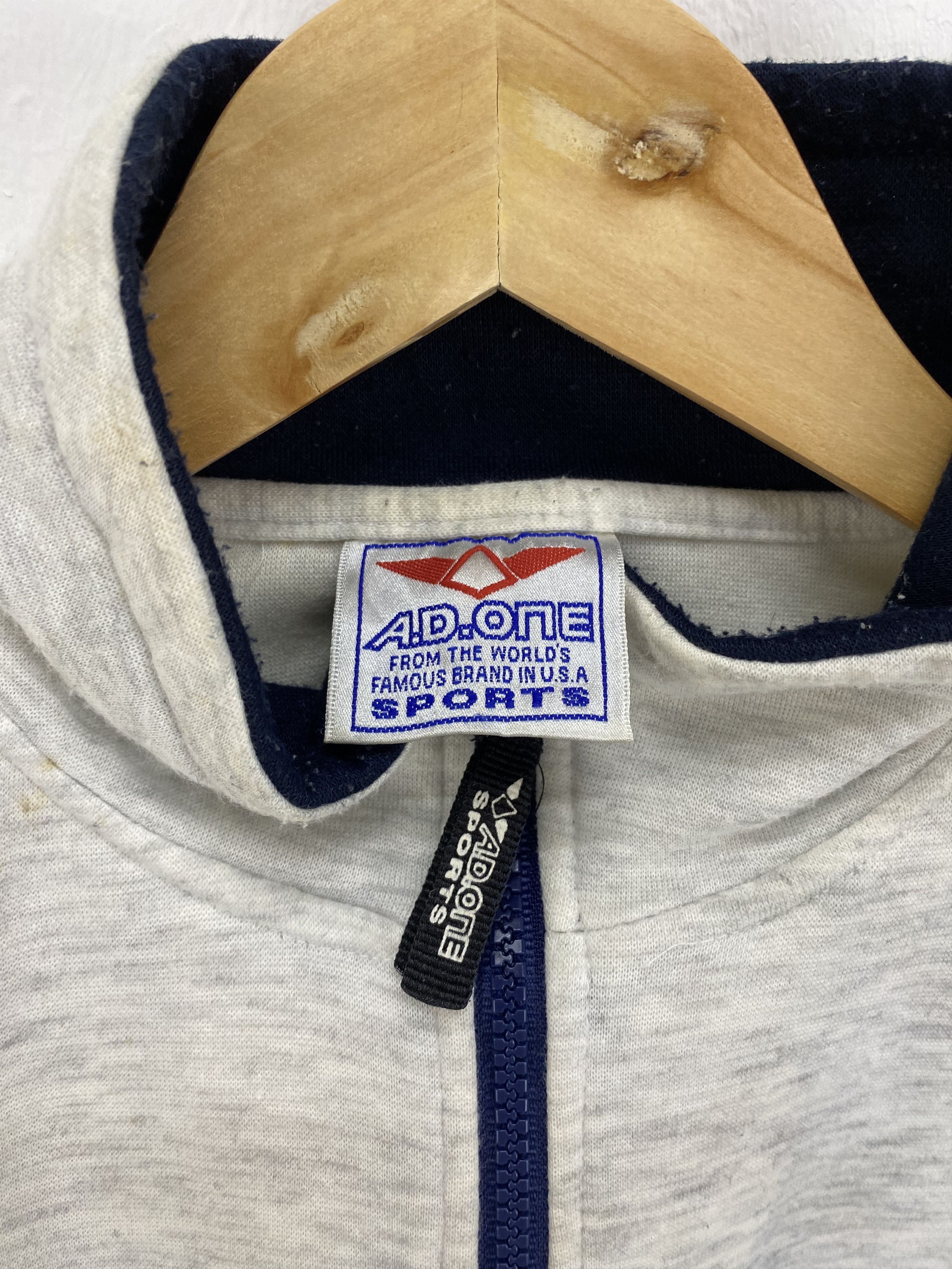 Japanese Brand × Vintage A.D One Sport Half Zipper hoodie Size US L / EU 52-54 / 3 - 7 Thumbnail