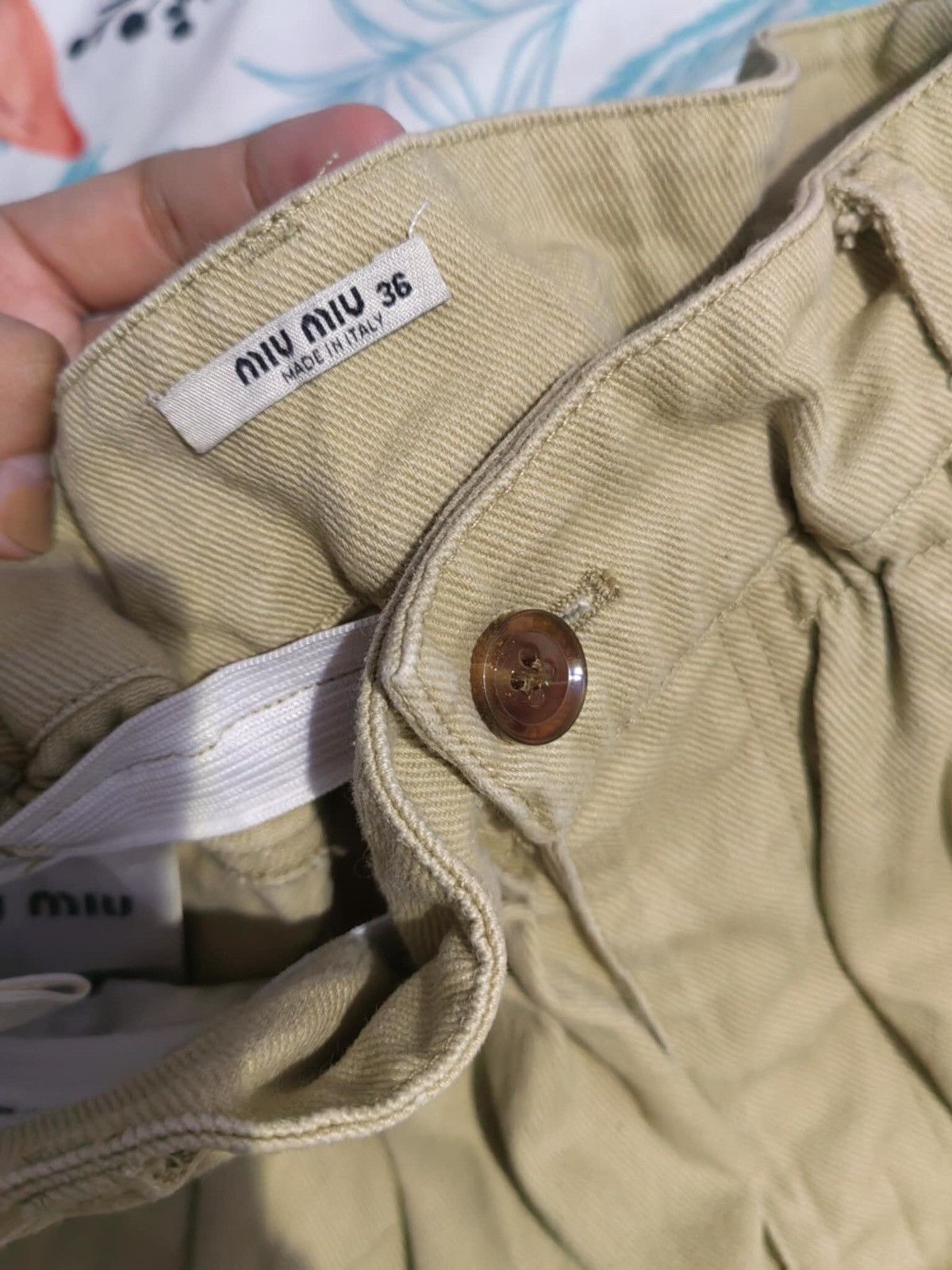 Miu Miu Miu Miu Drill High Waist Short Size 25" / US 0 / IT 36 - 10 Thumbnail