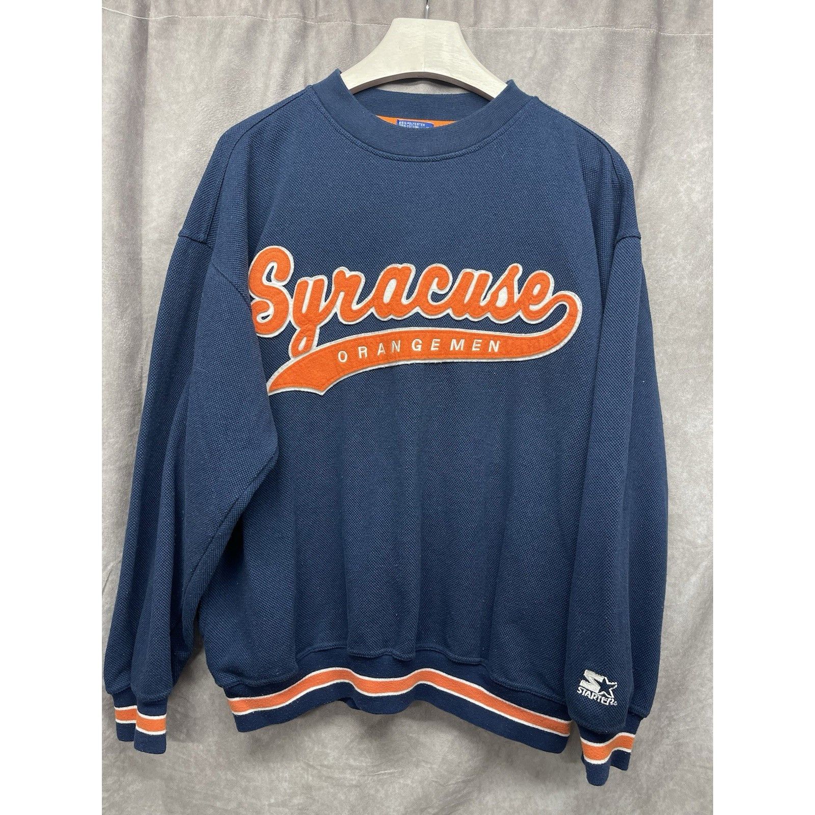 Starter VINTAGE 90S STARTER SYRACUSE ORANGEMEN SWEATSHIRT XL NAVY BL Size US XL / EU 56 / 4 - 1 Thumbnail