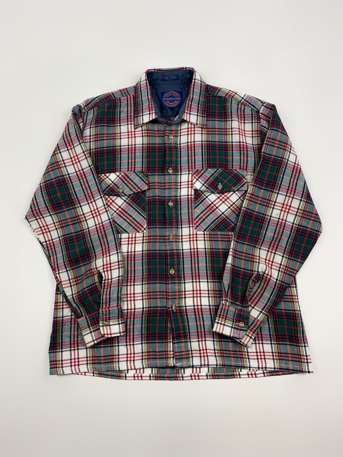 Vintage 1980’s Claybrooke Outdoors Boxy Plaid Button Up Shirt Size US L / EU 52-54 / 3 - 1 Thumbnail