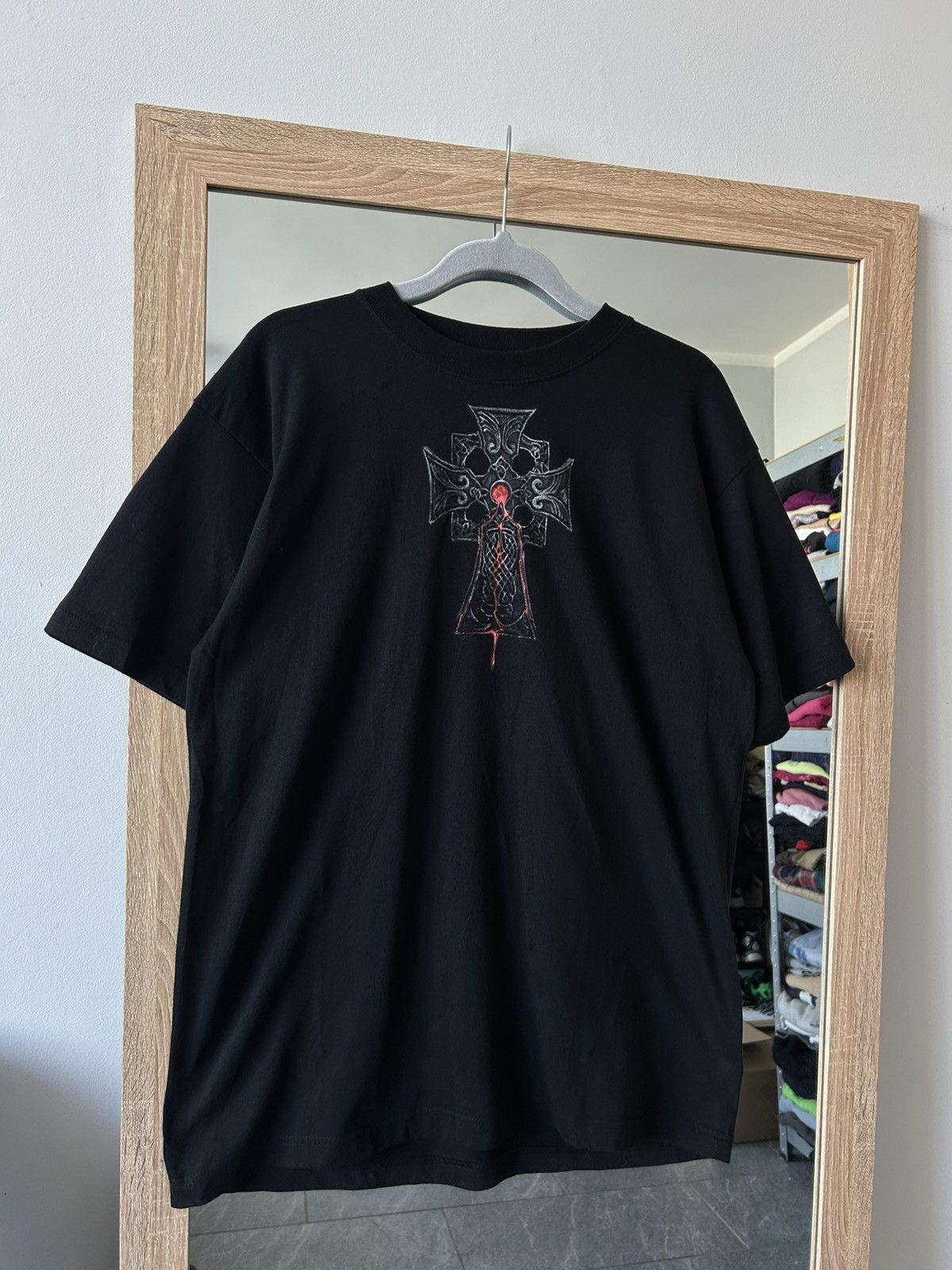 Vintage Skull tee shirt vintage spiral black Size US L / EU 52-54 / 3 - 13 Thumbnail