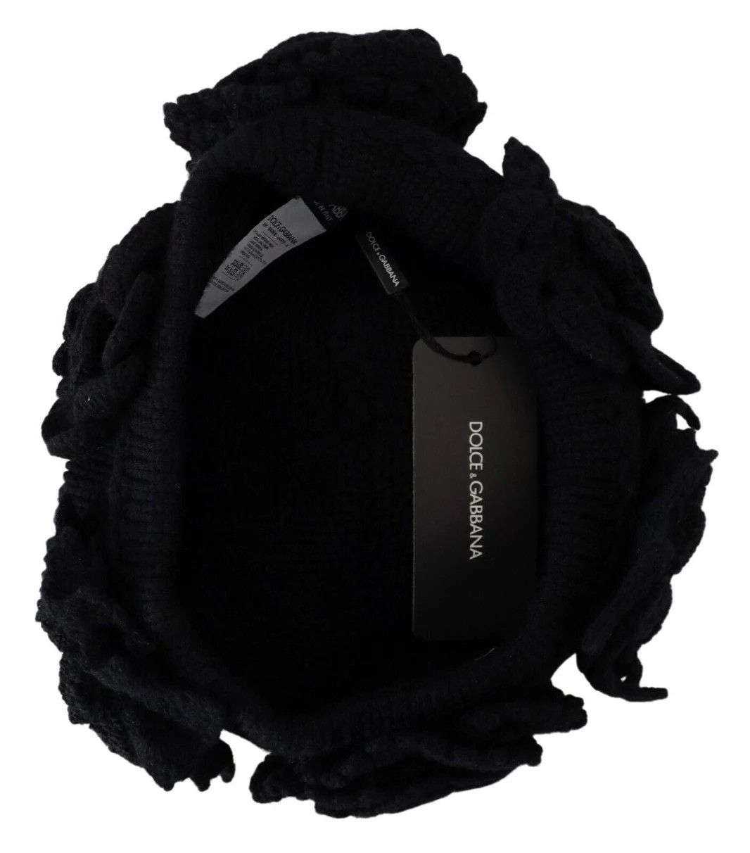 Dolce & Gabbana o1y0825 Size : OS / Wool Hat / Cap in Black Size ONE SIZE - 2 Thumbnail