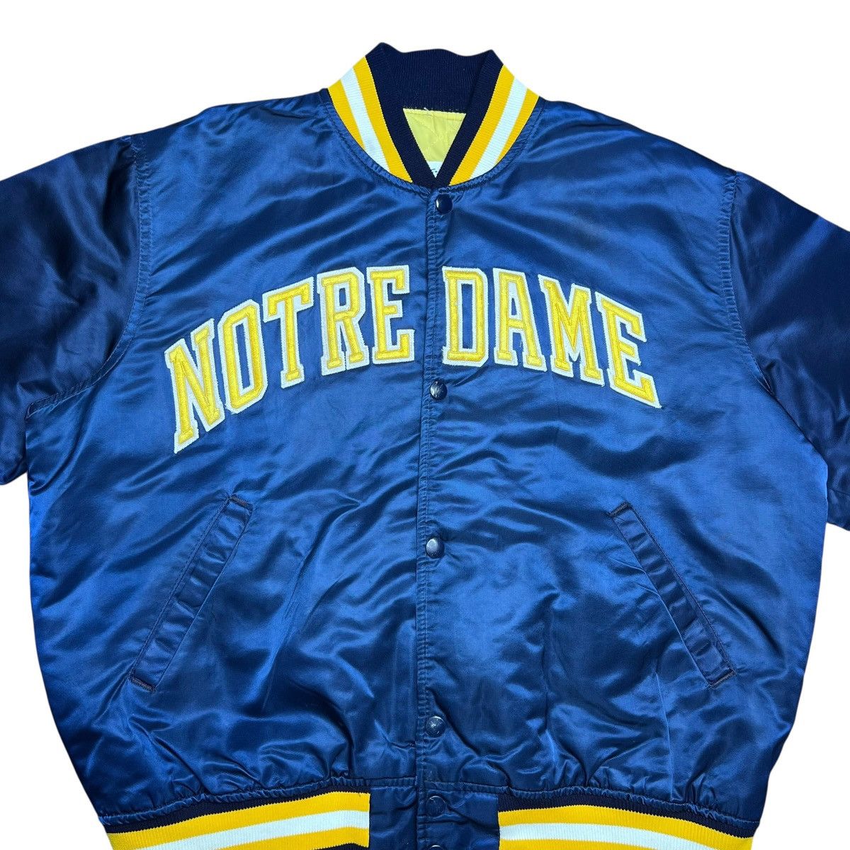Starter Notre Dame Fighting Irish Starter Spell Out Satin Jacket Size US L / EU 52-54 / 3 - 6 Thumbnail