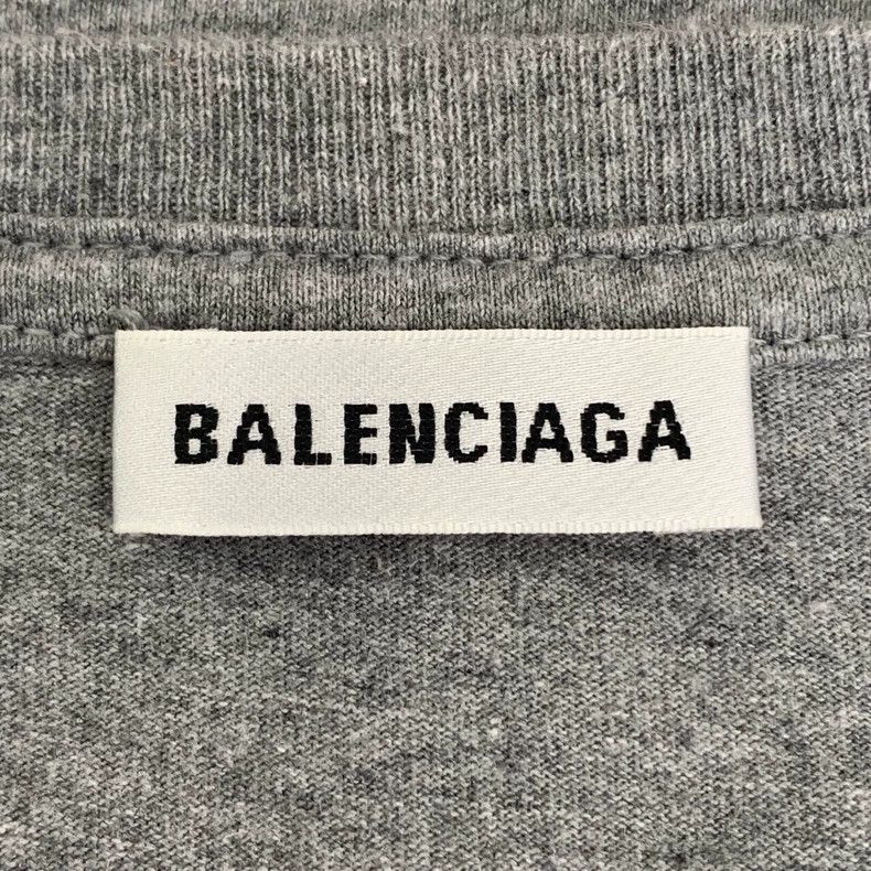 Balenciaga Balenciaga Logo monogrammed wheat-ear printed crewneck gre Size M / US 6-8 / IT 42-44 - 5 Thumbnail