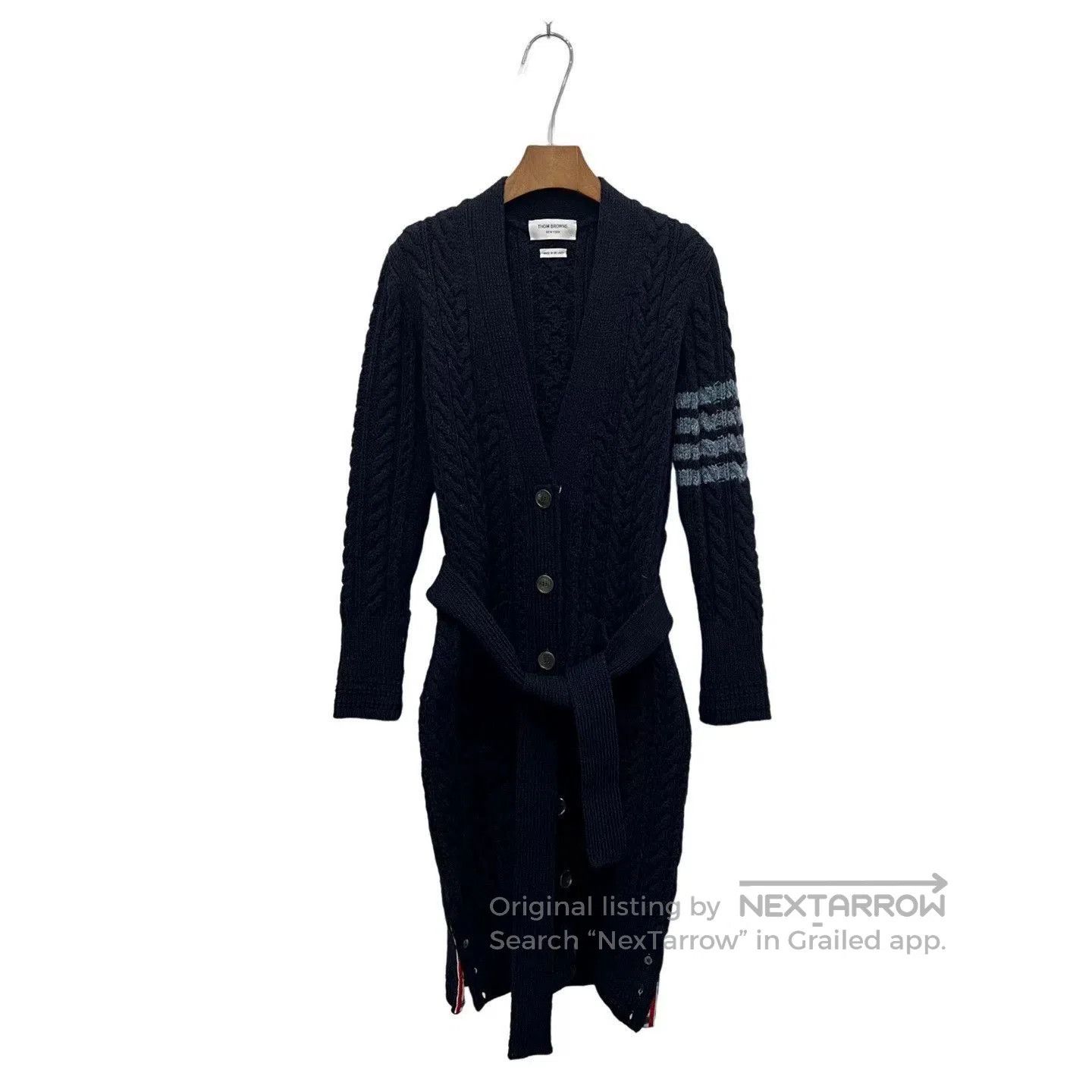 Thom Browne Thom Browne TB Cable Knit Striped Cardigan. Size XS / US 0-2 / IT 36-38 - 1 Thumbnail