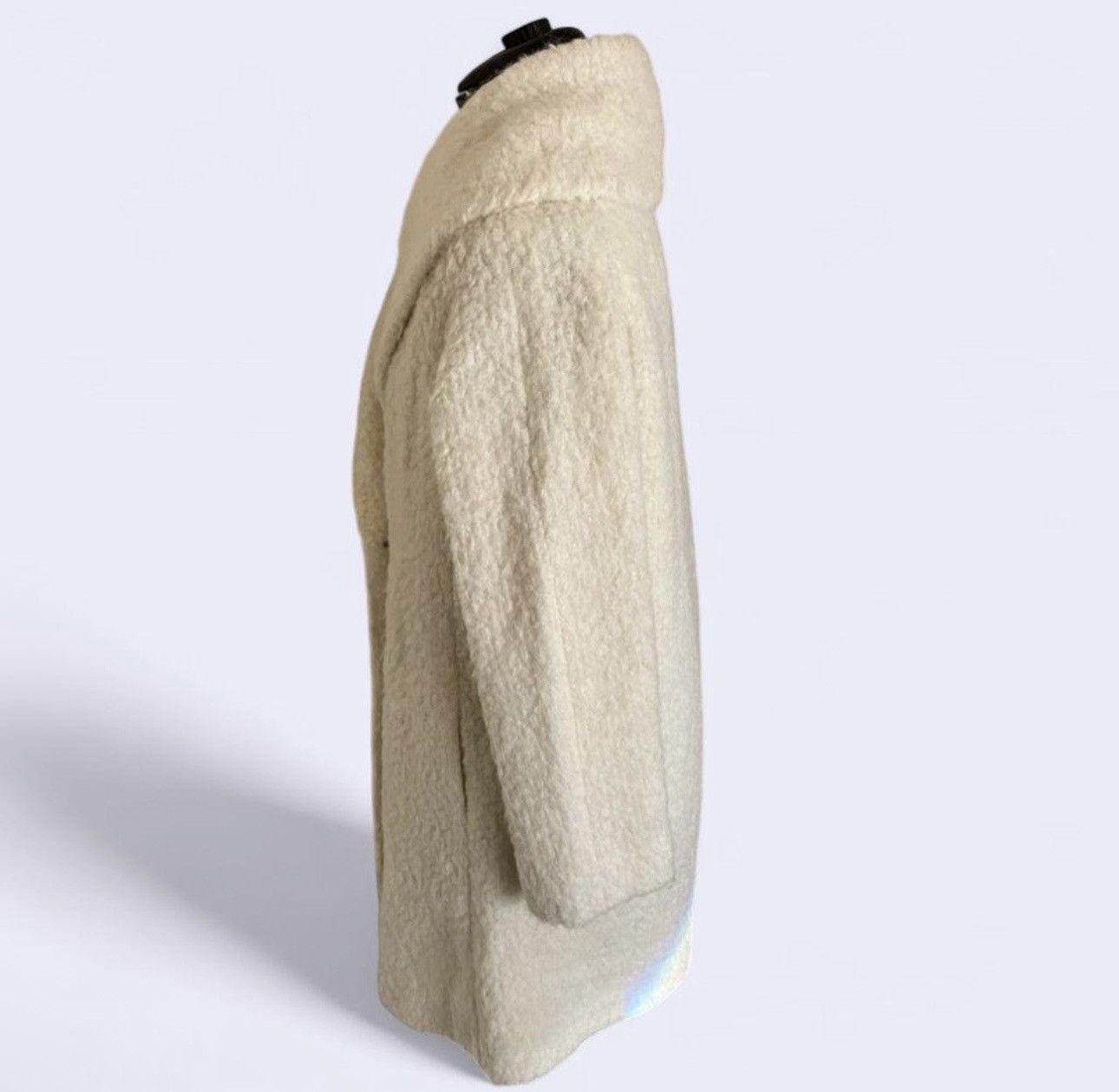 Vince Vince $825 Fuzzy Knit Boucle Car Coat in Winter White Sz M Size M / US 6-8 / IT 42-44 - 5 Thumbnail