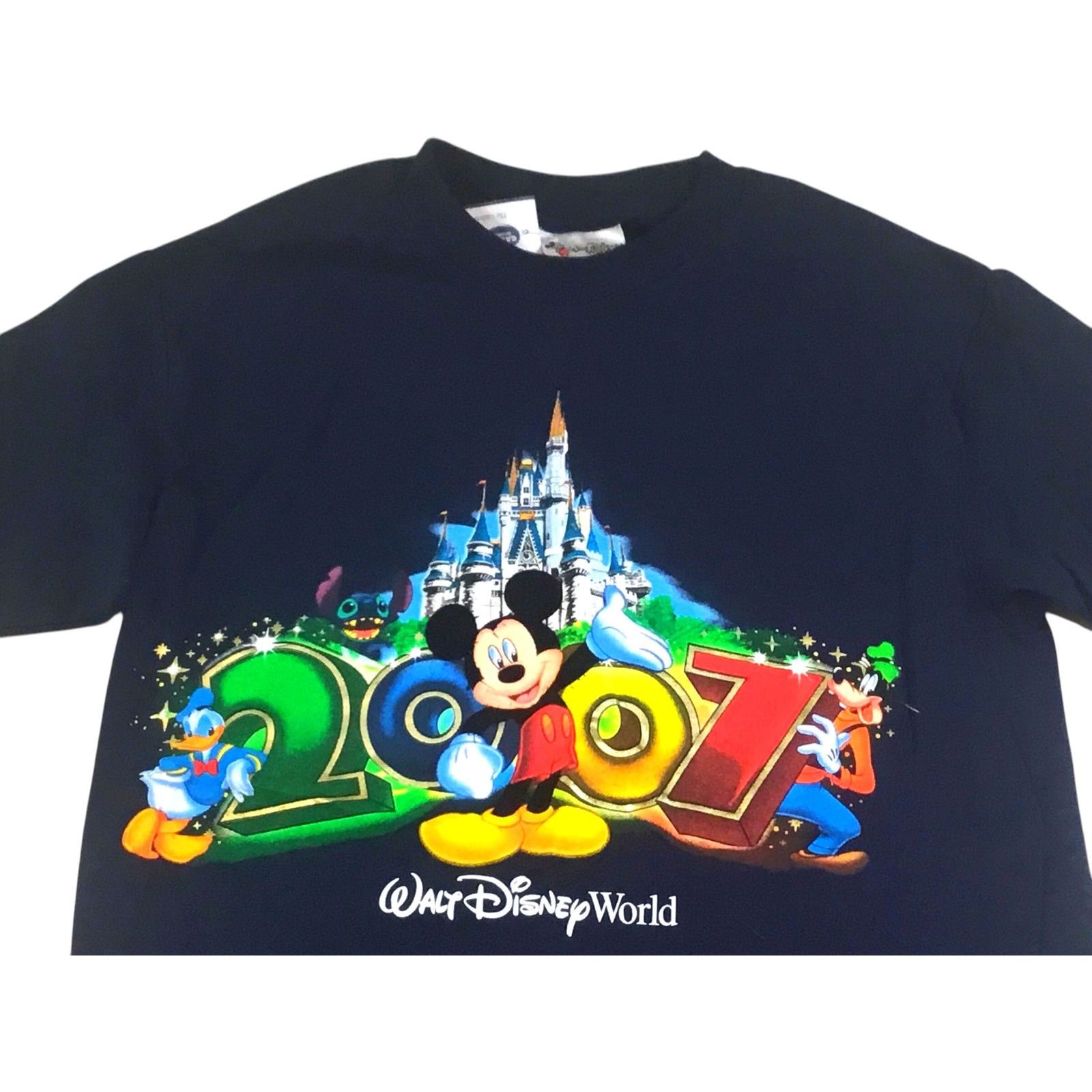 Disney Mickey Donald Goofy Walt Disney World 2007 T-Shirt Castle S Size US S / EU 44-46 / 1 - 2 Thumbnail